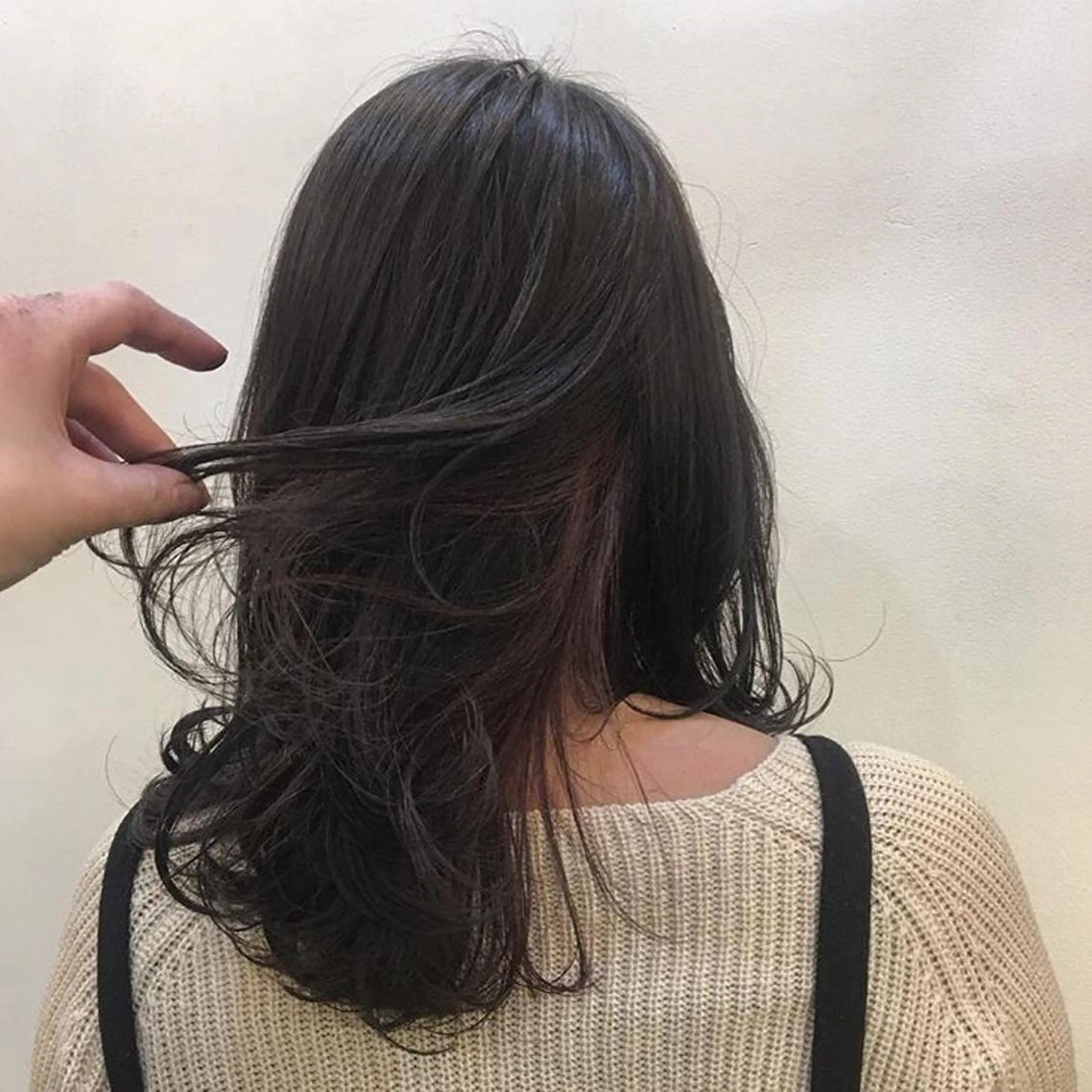 ミディアム カラー ヘアカラー トリートメント カトウ ユウカのヘアスタイル