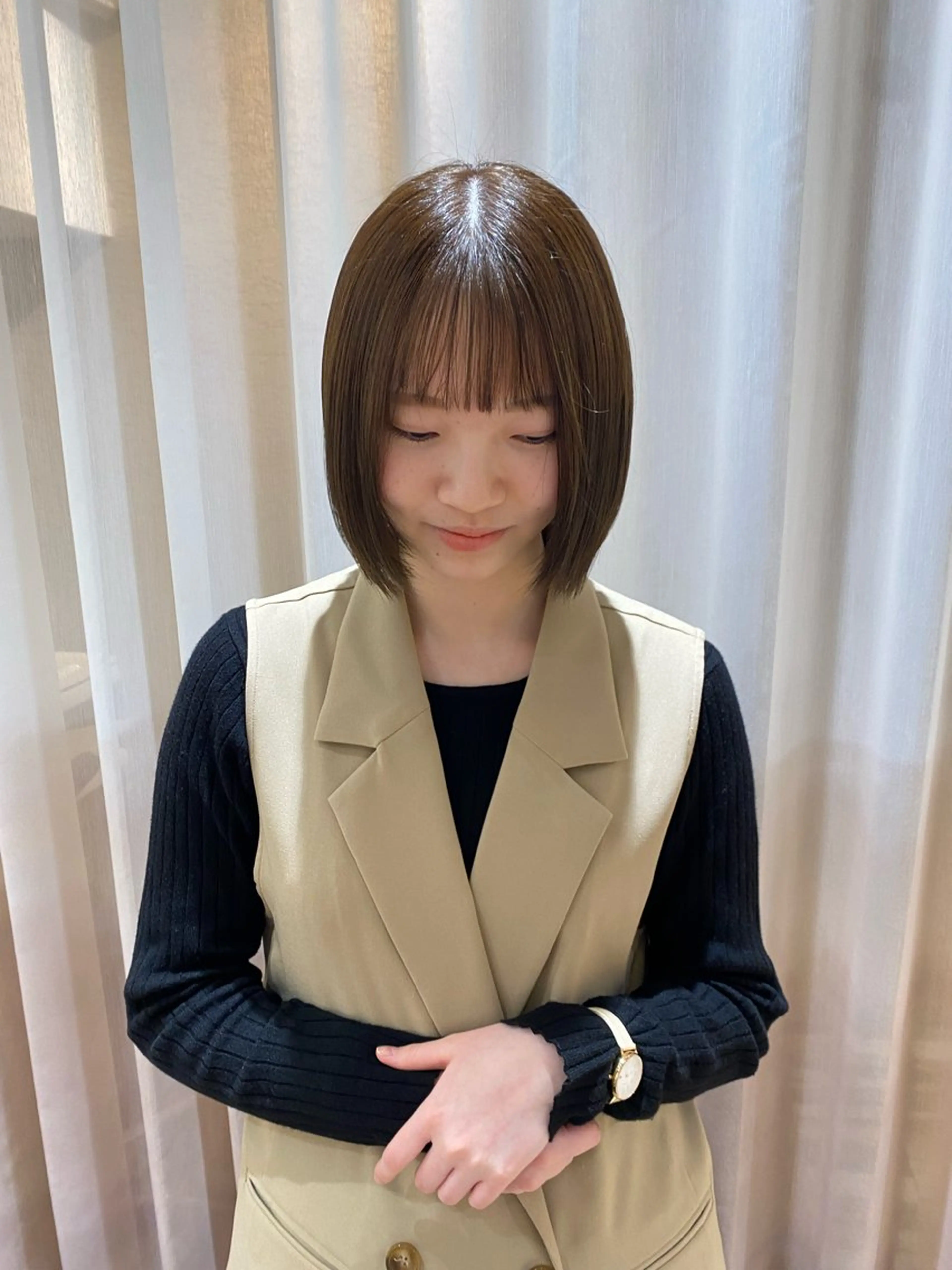 カラー ササノ セナのヘアスタイル