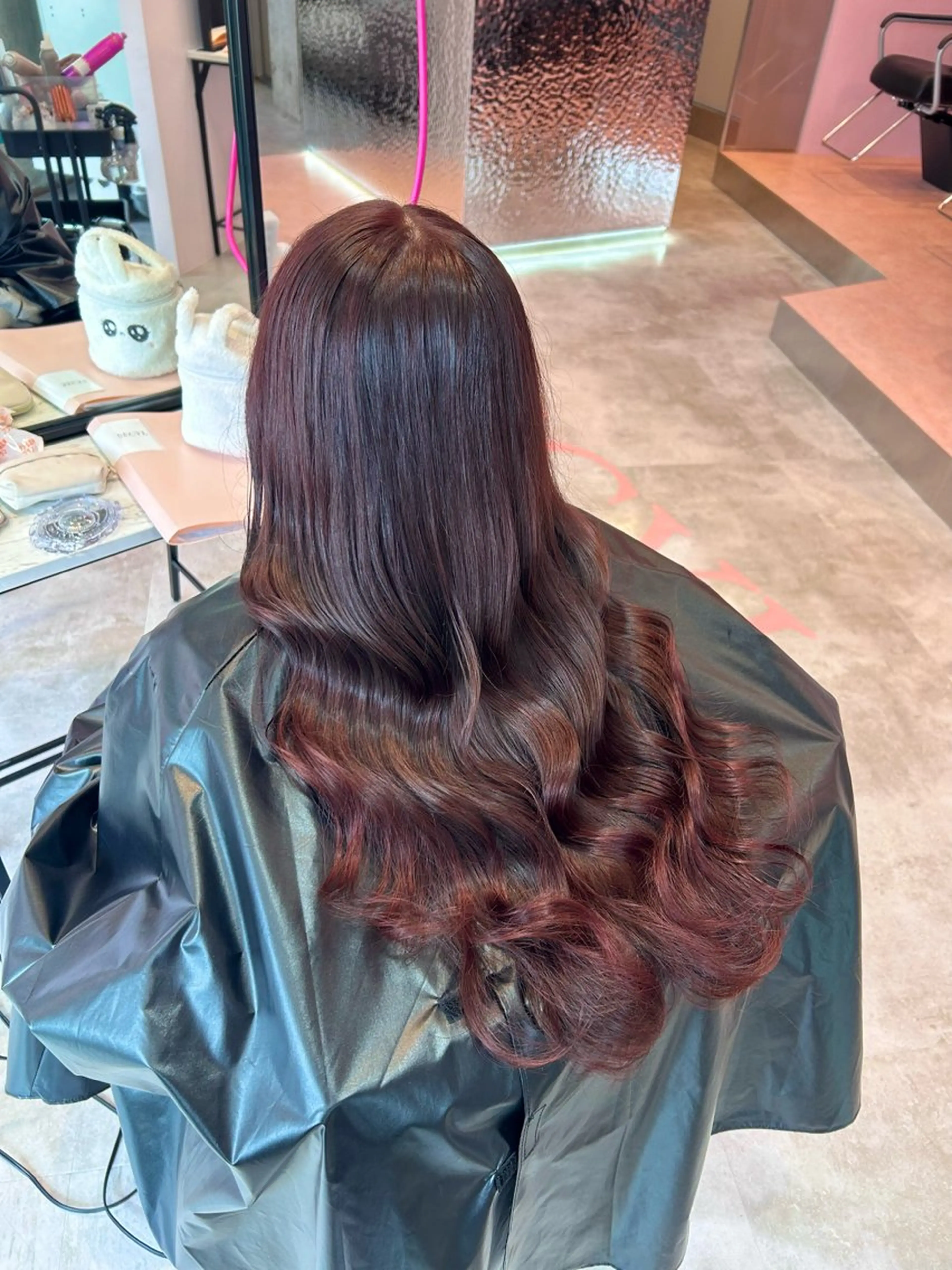 ロング カラー ピンクカラー ヘアカラー 🐰🎀艶髪特化 yuzuka🎀🐰のヘアスタイル