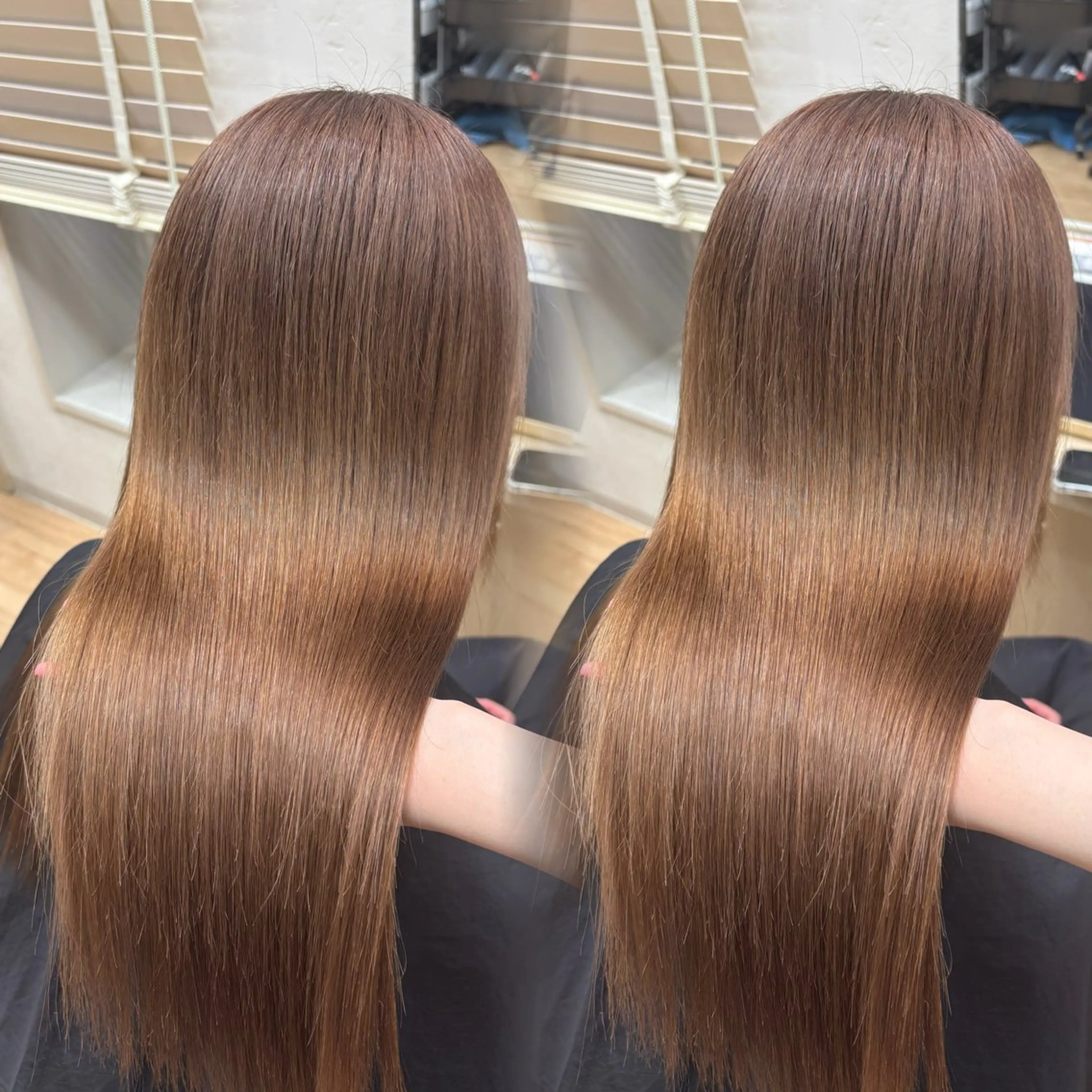 ロング カラー ベージュカラー ミルクティーベージュ ヘアカラー 吉成 葉南のヘアスタイル