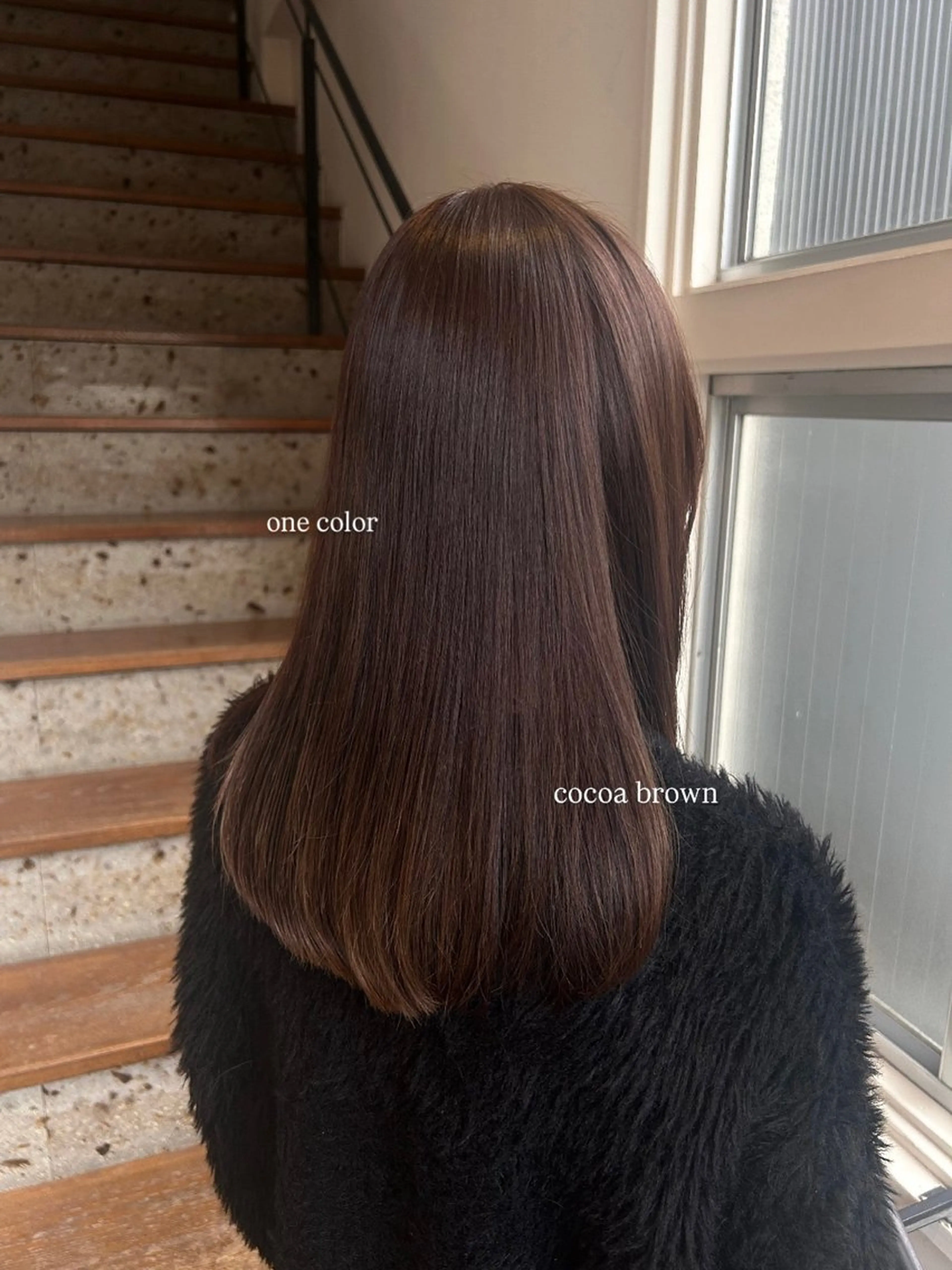 ロング カラー ブラウンカラー ココアブラウン SUGAR / 沖野 りょうのヘアスタイル