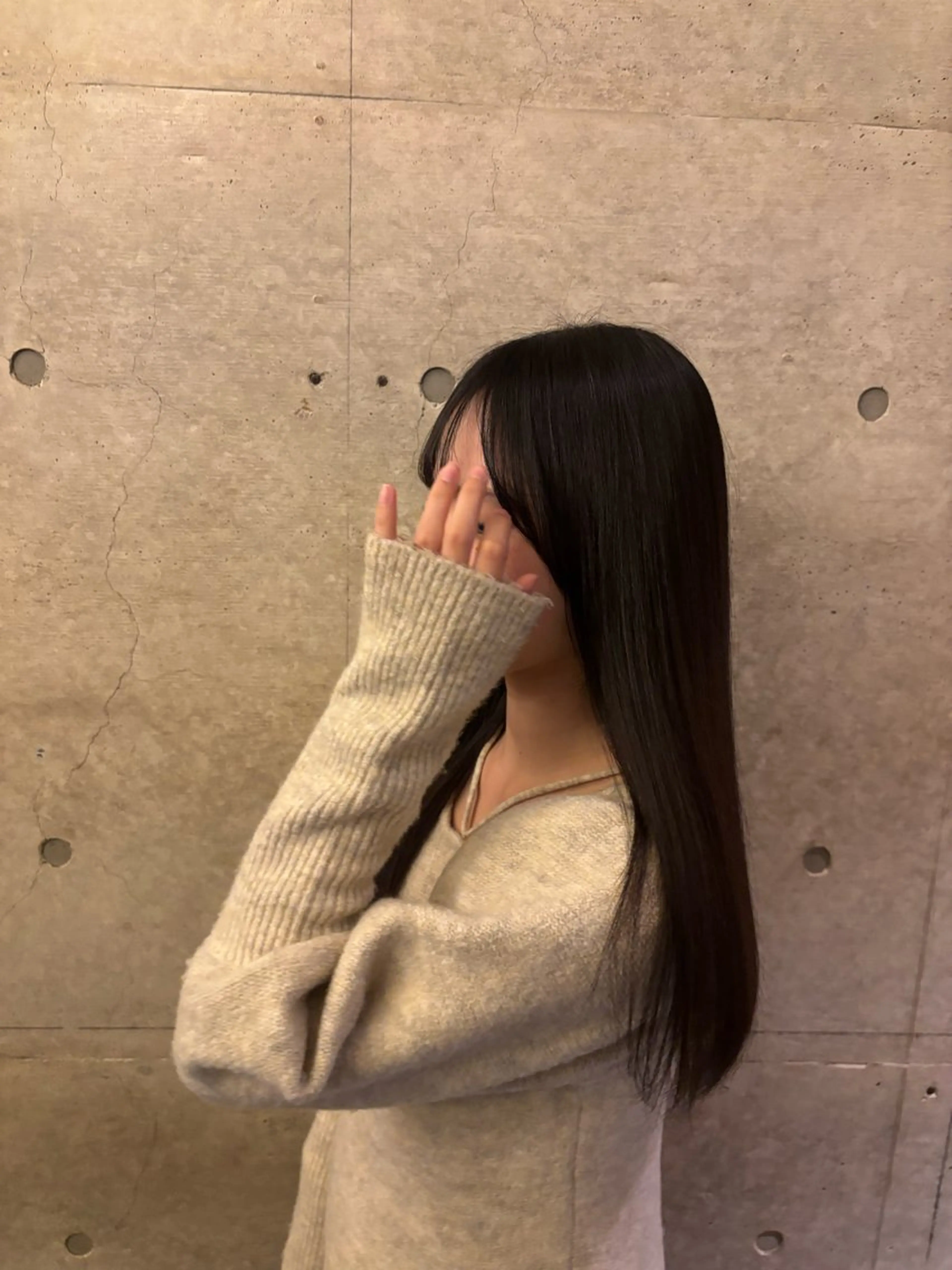 カラー ブラウンカラー グレージュ Luxe所属・パーマモデル募集中／ HINAのヘアスタイル