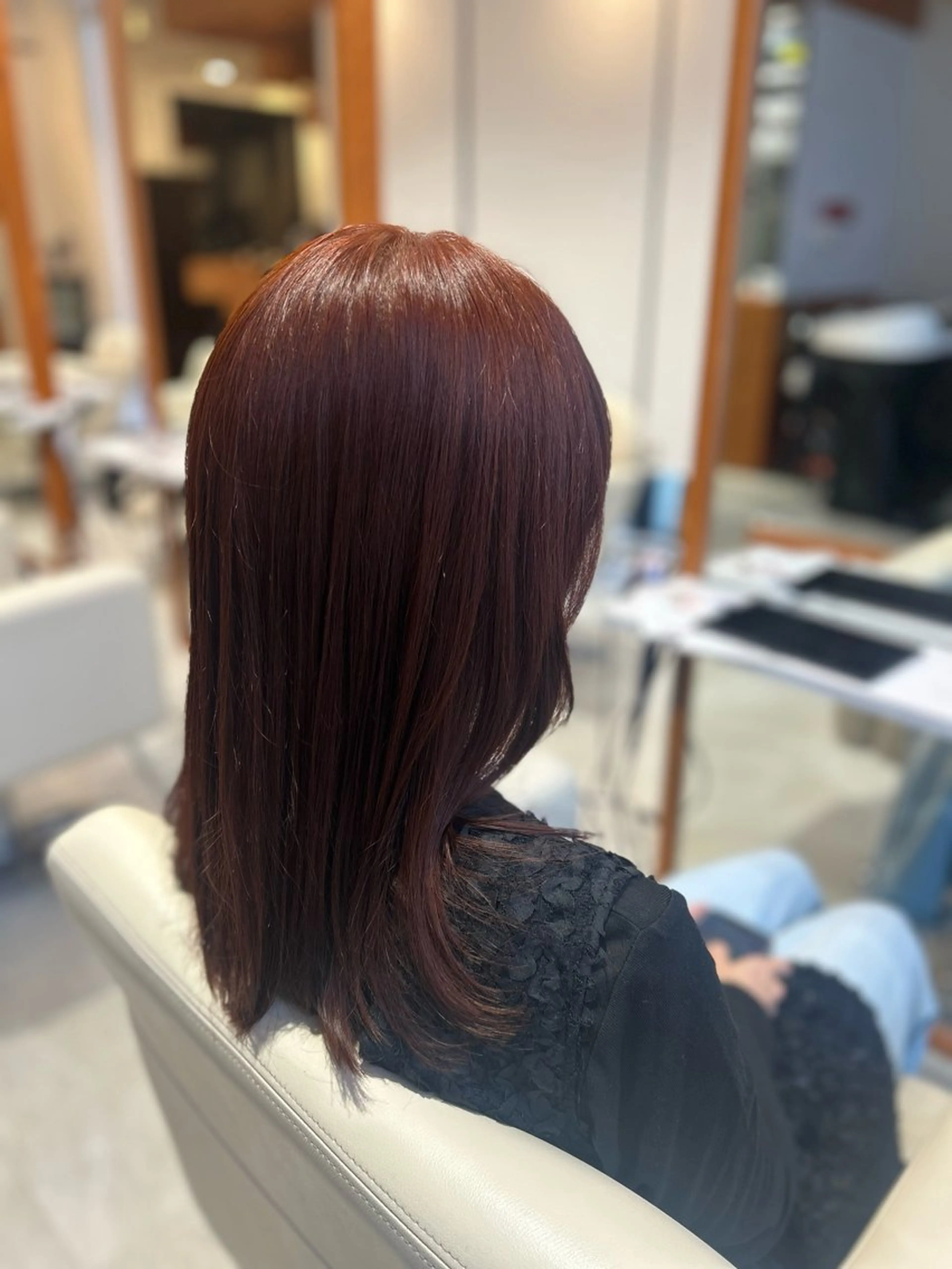 カラー ブラウンカラー オレンジ オレンジブラウン MINX RICCa /ユナのヘアスタイル