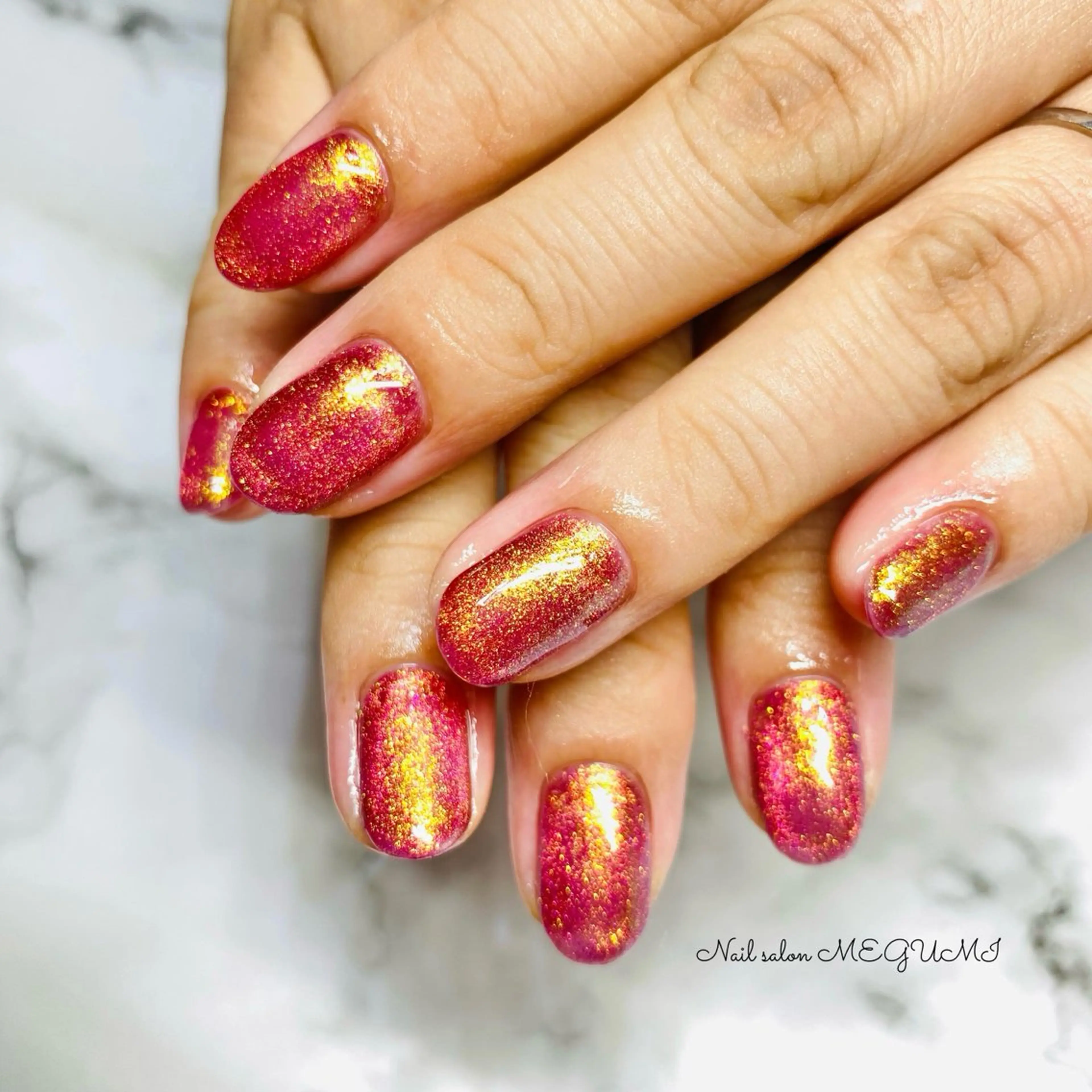 ネイル マグネットネイル マグネットワンカラー ワンカラーネイル Nail salon MEGUMIのネイルデザイン