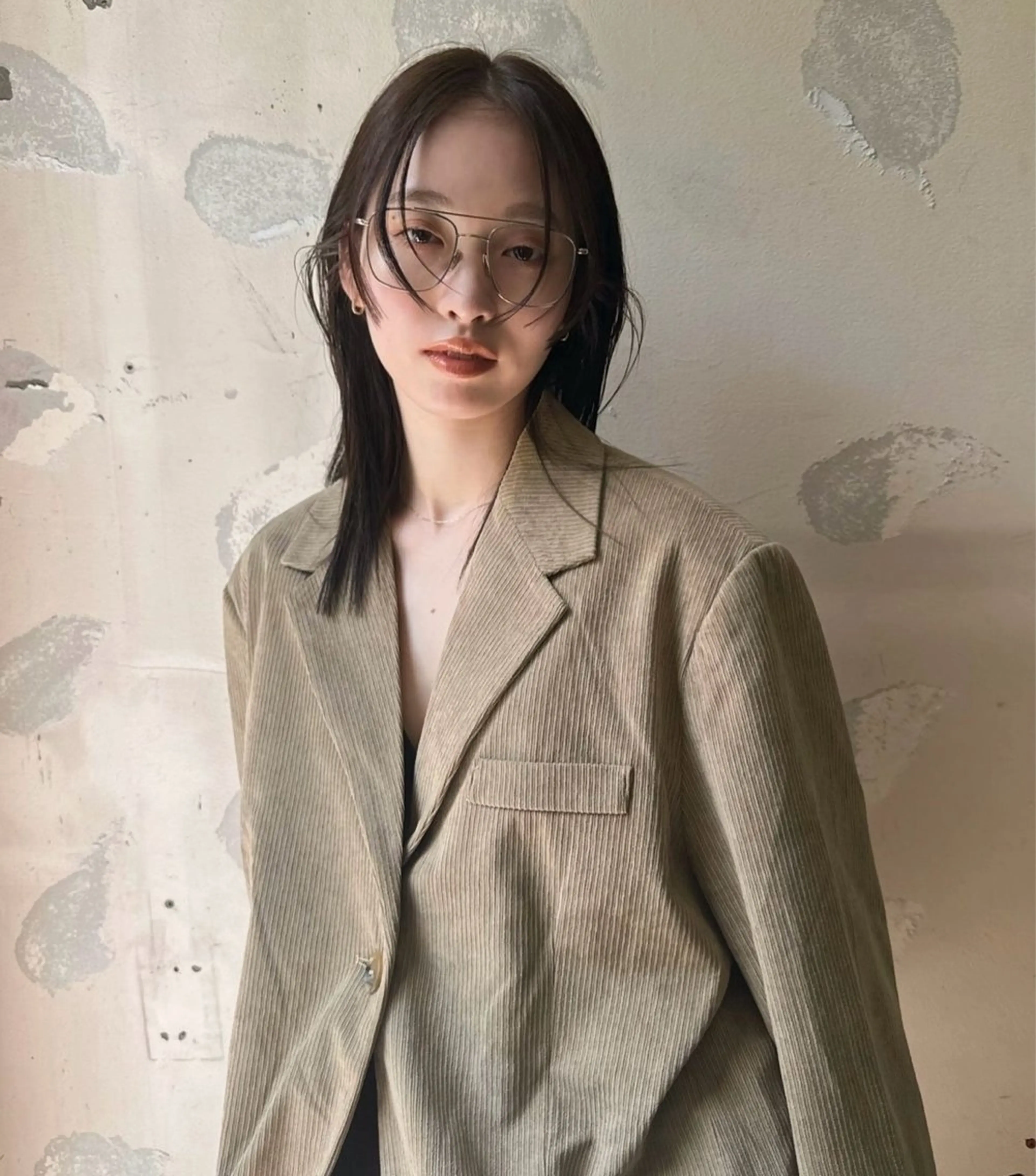 ミディアム カラー 似合わせカット⚪︎ ／フェイスレイヤーのヘアスタイル