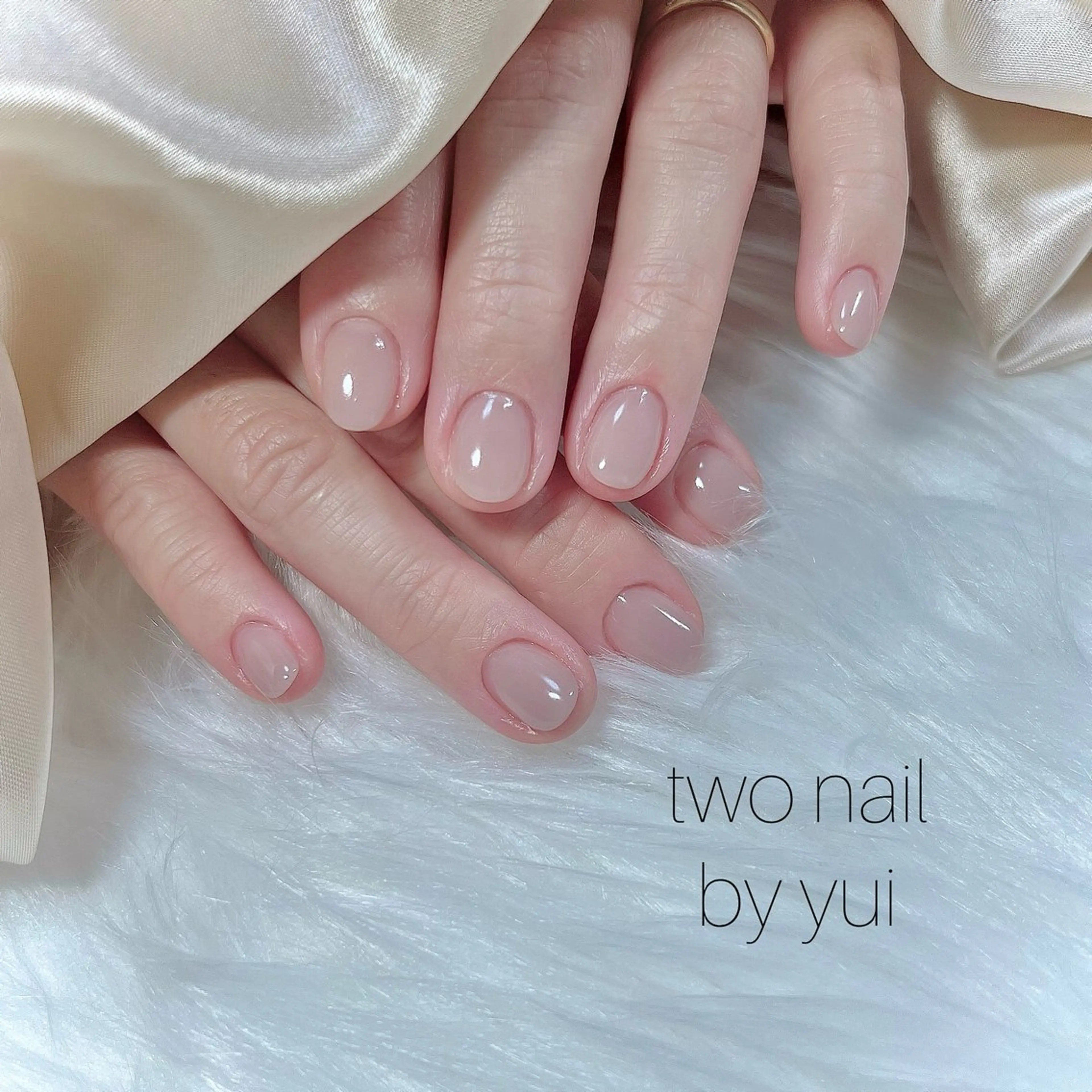 ネイル ネイルチップ ホワイト ハンドネイル two nailのネイルデザイン