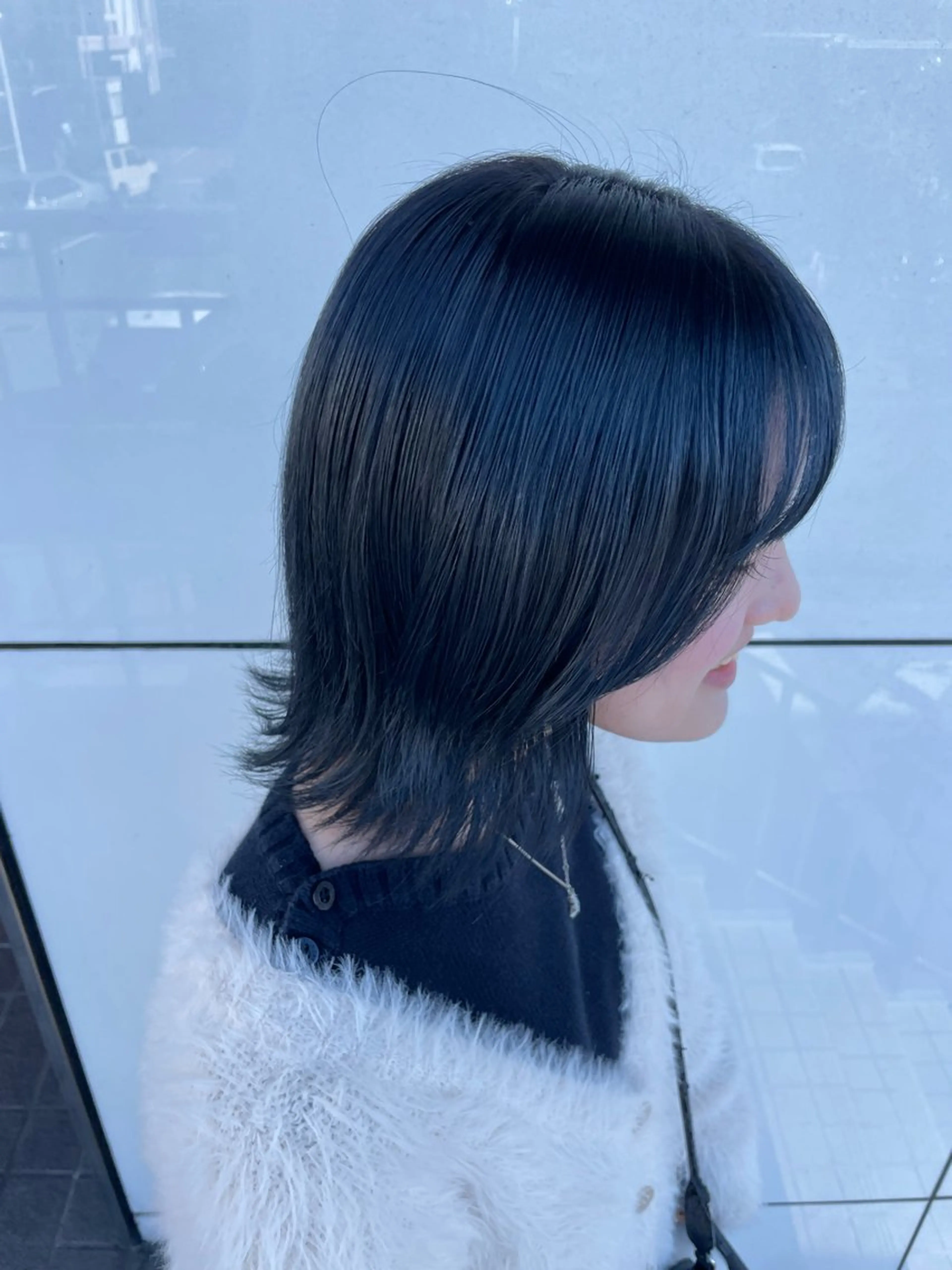 ミディアム ヘアカラー トリートメント 鎌倉/アレンジ/暗髪 /髪質改善/ ユキミのヘアスタイル