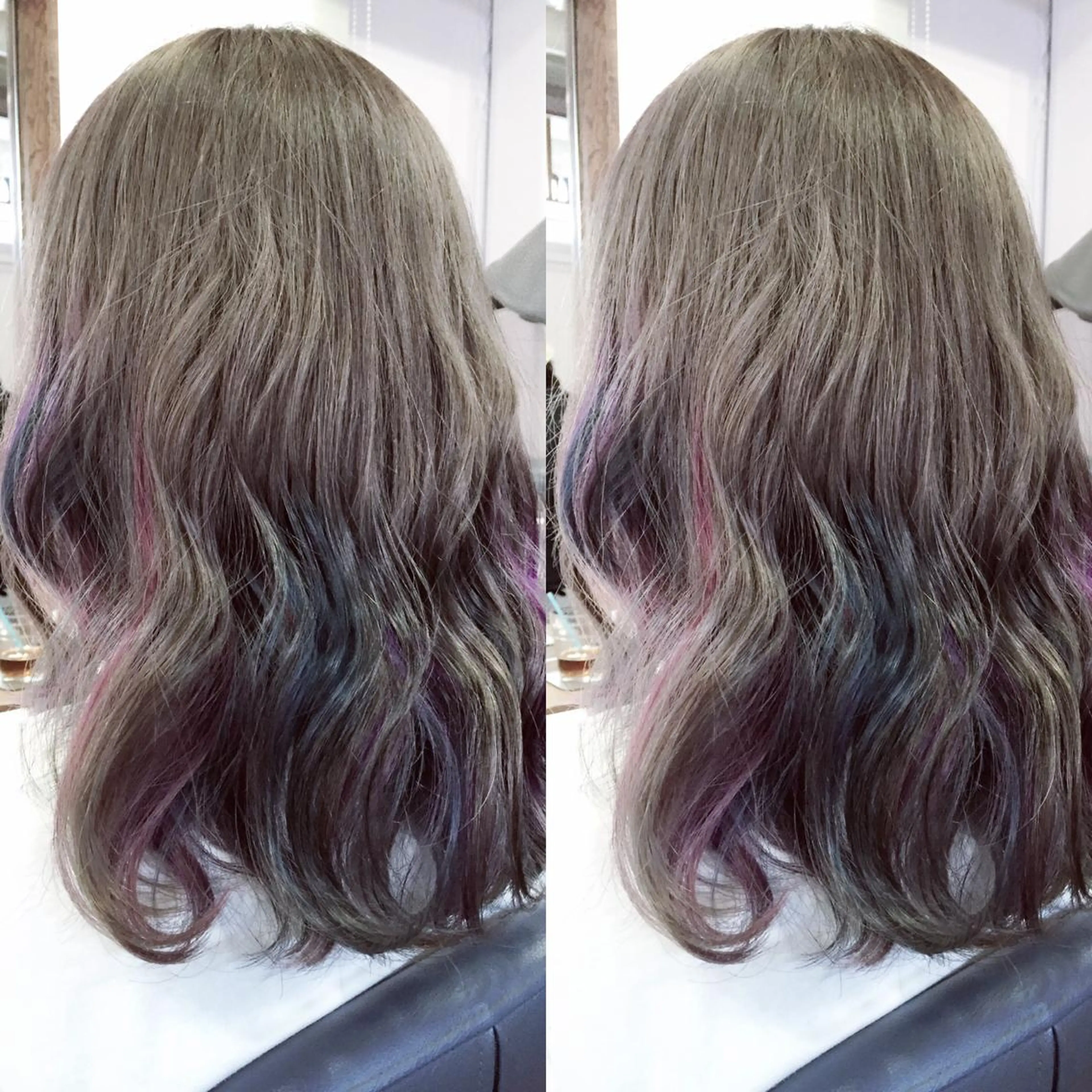 ミディアム カラー ユニコーンカラー カット ヘアカラー トリートメント 原宿サロン代表 デザインカラー伊藤卓のヘアスタイル