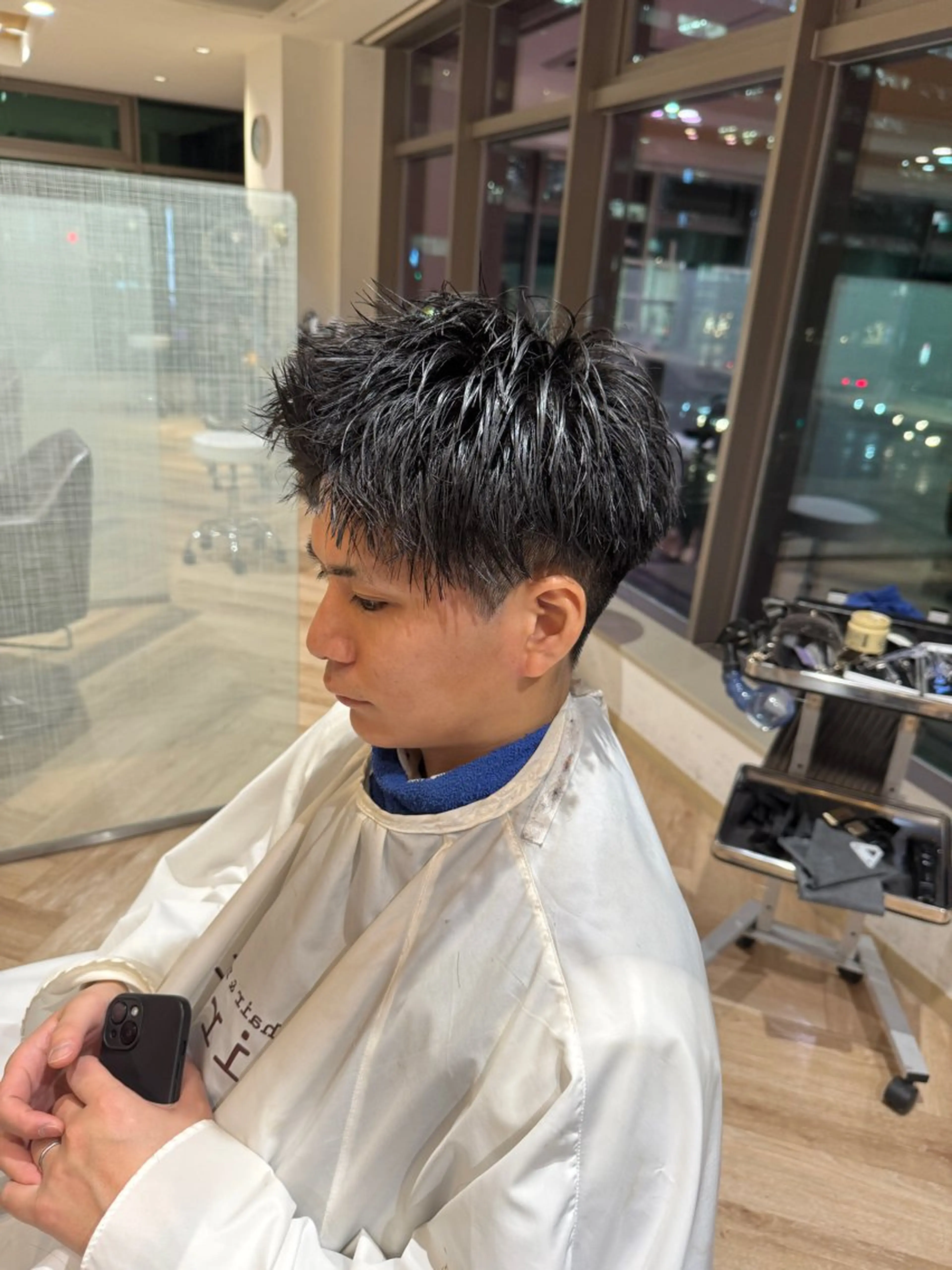 ショート メンズ メンズ特化/ センターパート/八谷のヘアスタイル