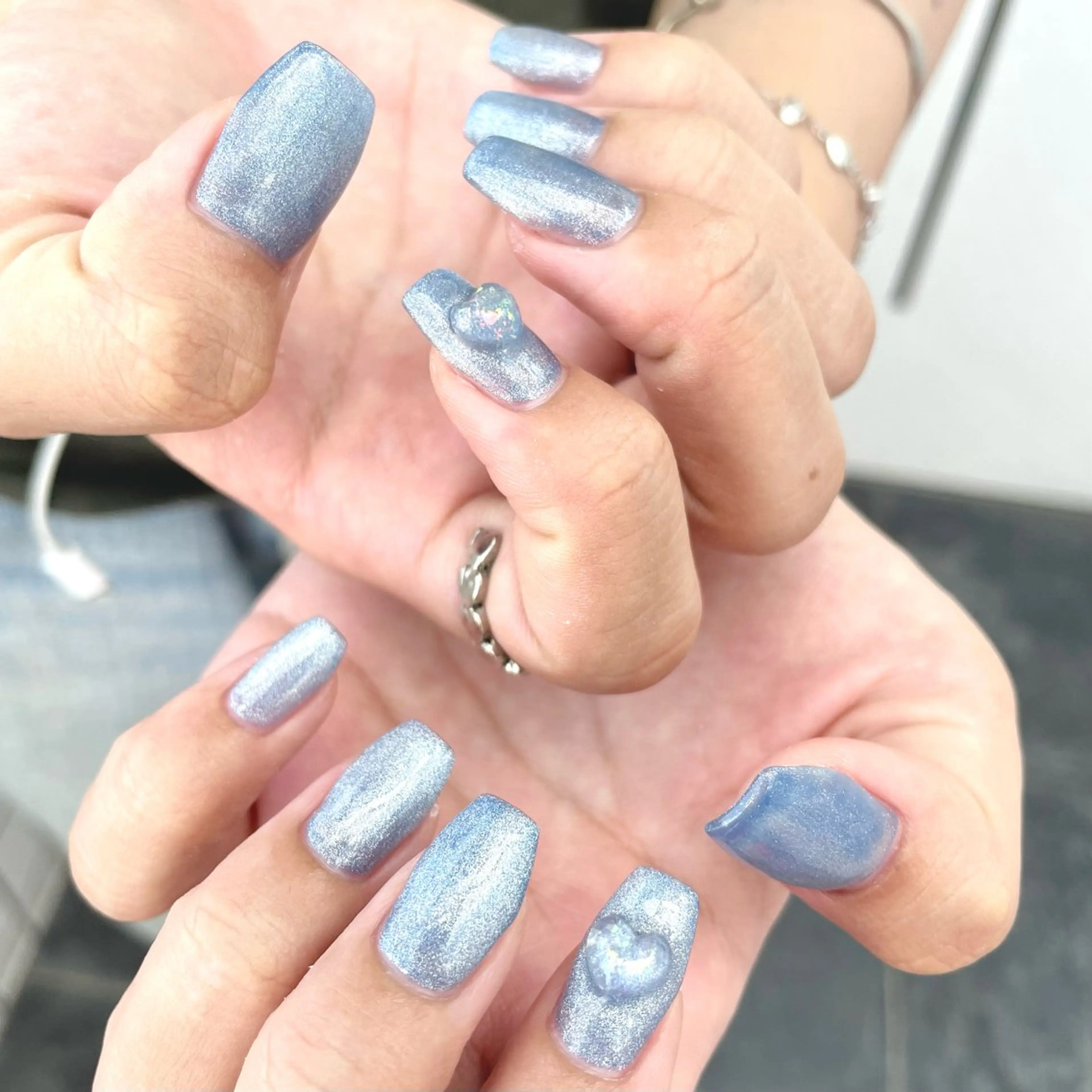 ネイル ジェルネイル マグネットネイル ハンドネイル Nail ヌシん家 AKANEのネイルデザイン