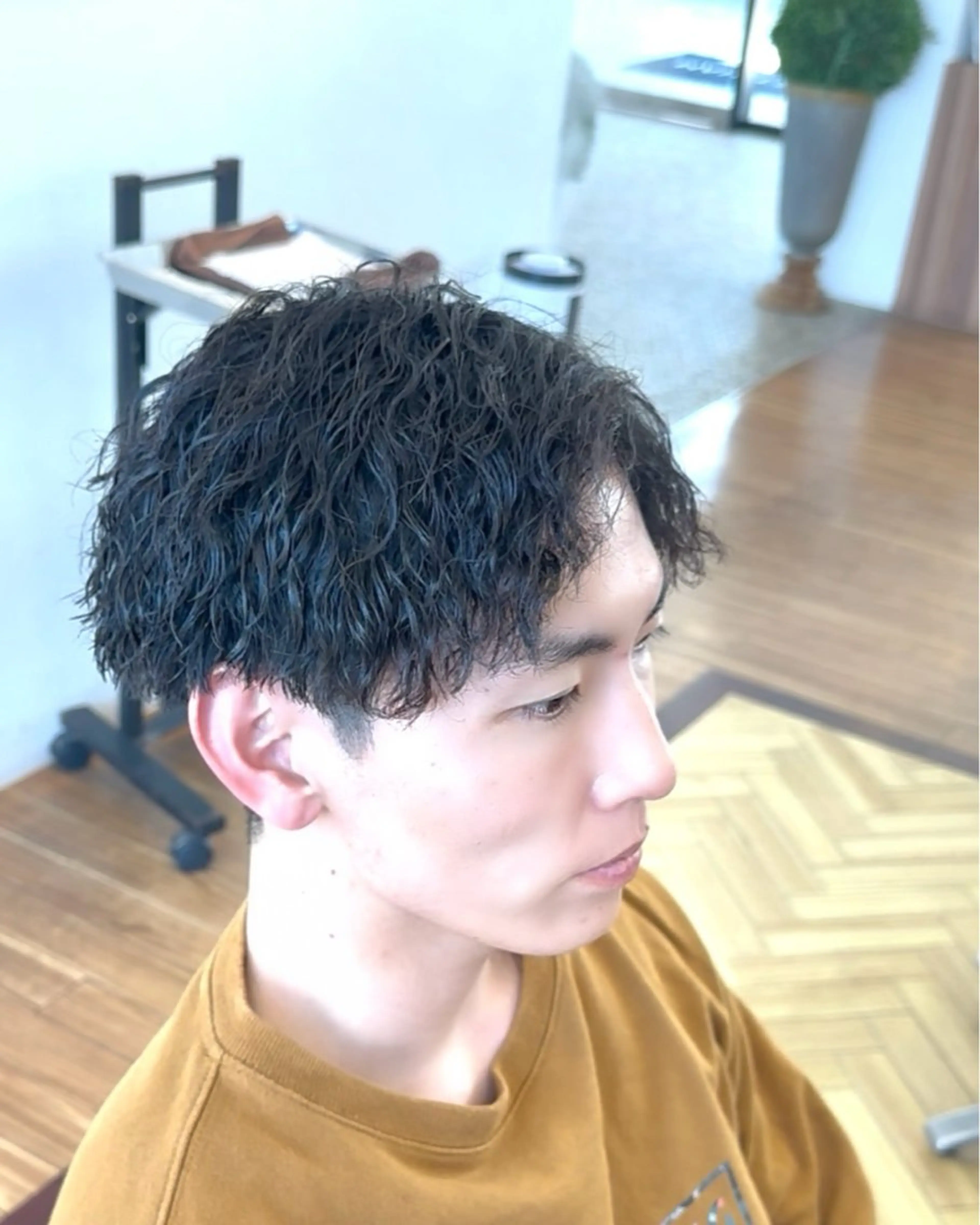 パーマ メンズ アップバング カット パーマ ヘッドスパ ☆★メンズ特化★☆ 川地由麿のヘアスタイル