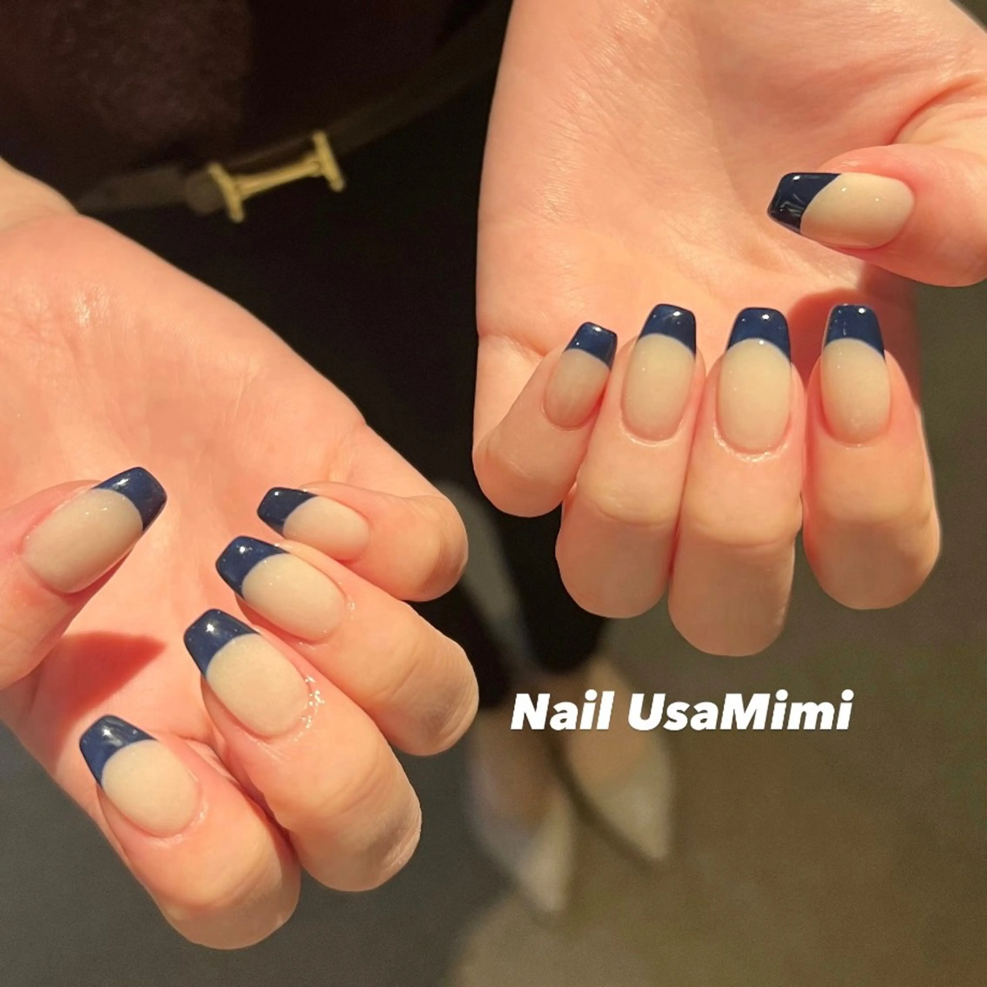 ネイル ジェルネイル マグネットネイル 持ち込み ワンカラーネイル パラジェル 本町ネイルNail UsaMimiのネイルデザイン