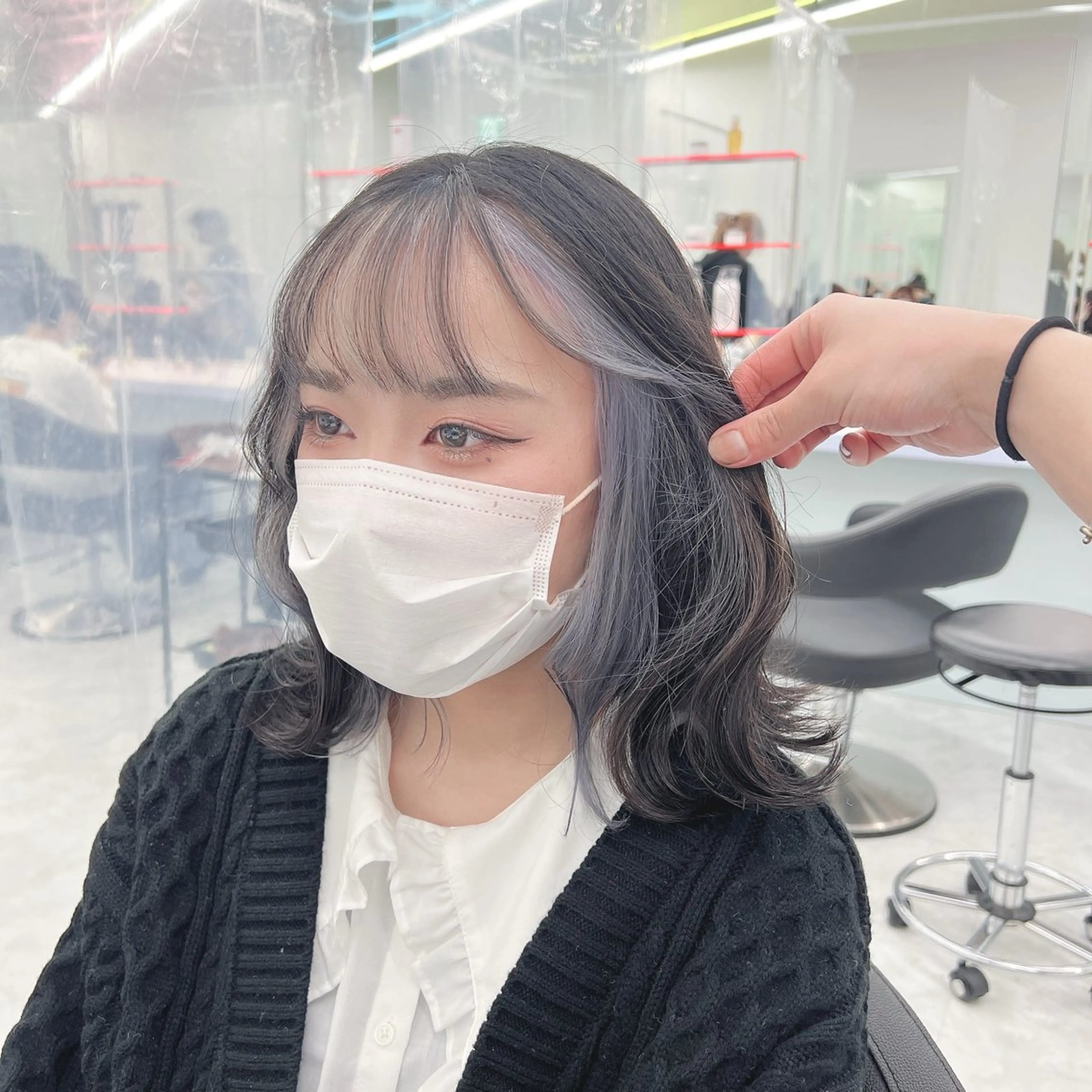 ミディアム カラー ヘアカラー トリートメント ヘッドスパ ヘアセット 韓国スタイル🇰🇷 トレンドレイヤー🪡のヘアスタイル