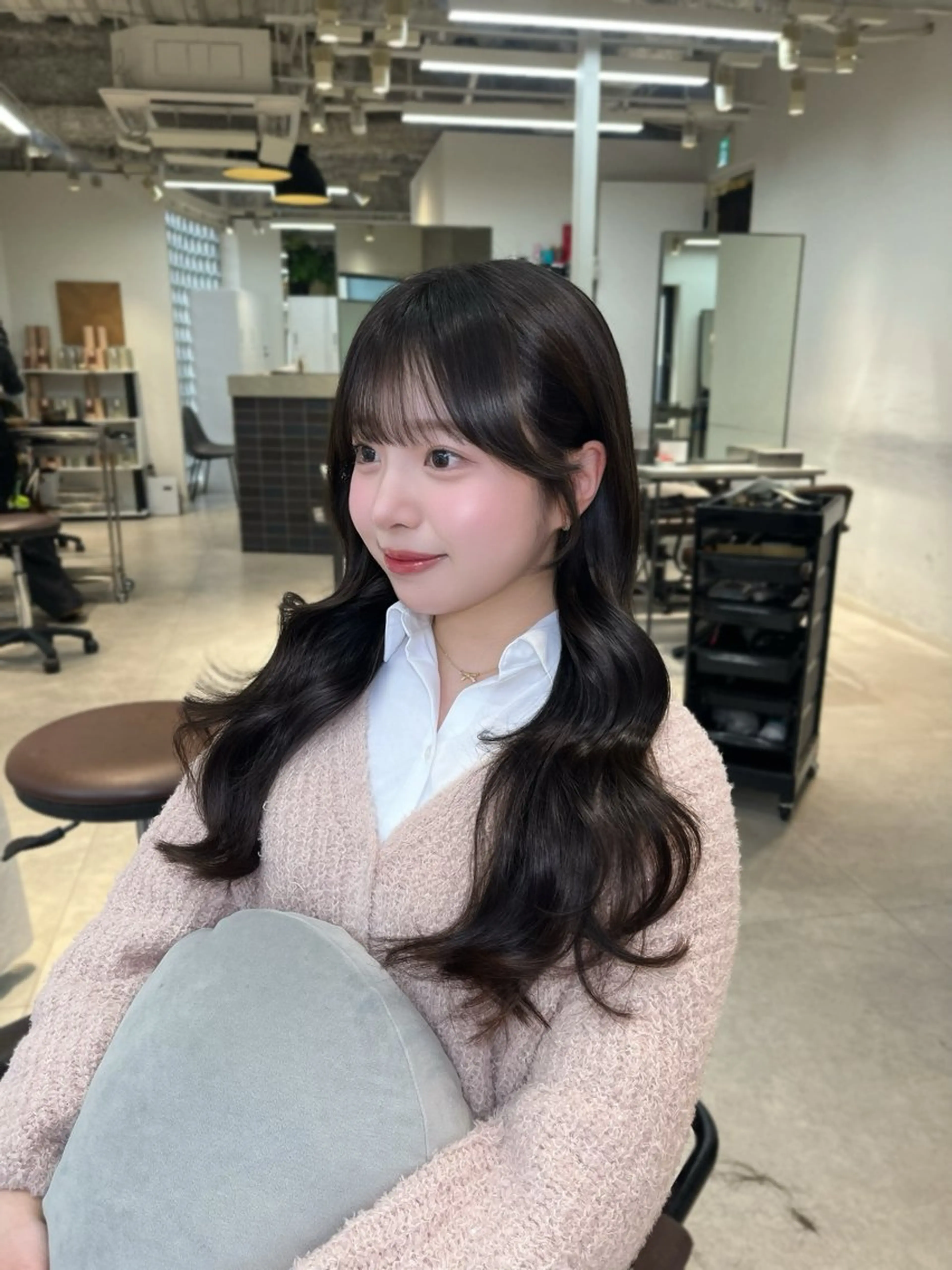 カラー ヘアアレンジ カット ヘアカラー 似合わせ顔まわり カット💛森尾真由美のヘアスタイル