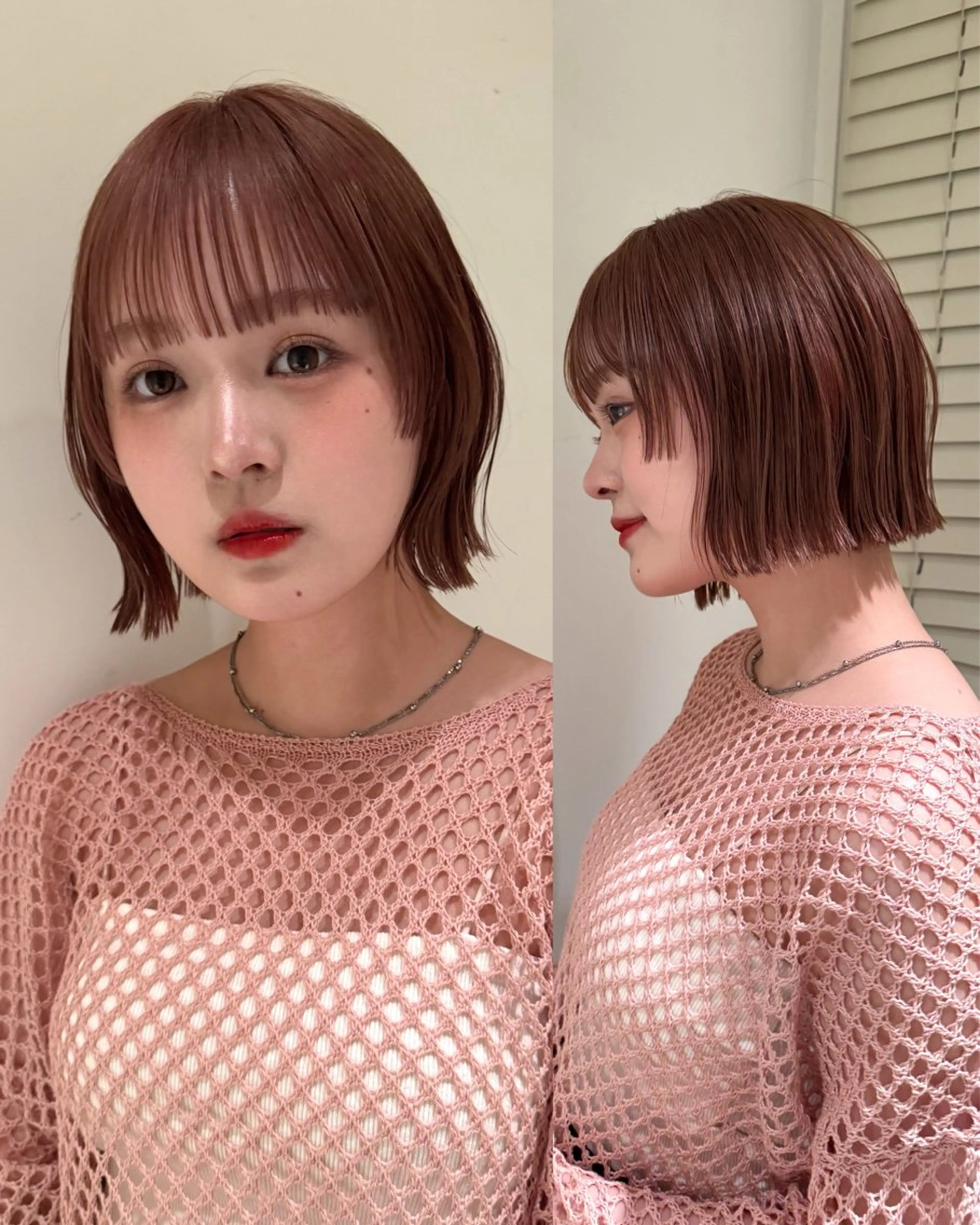 ショート カラー カット ヘアカラー トリートメント yuuka/ボブ/ダ ブルカラー/髪質改善のヘアスタイル