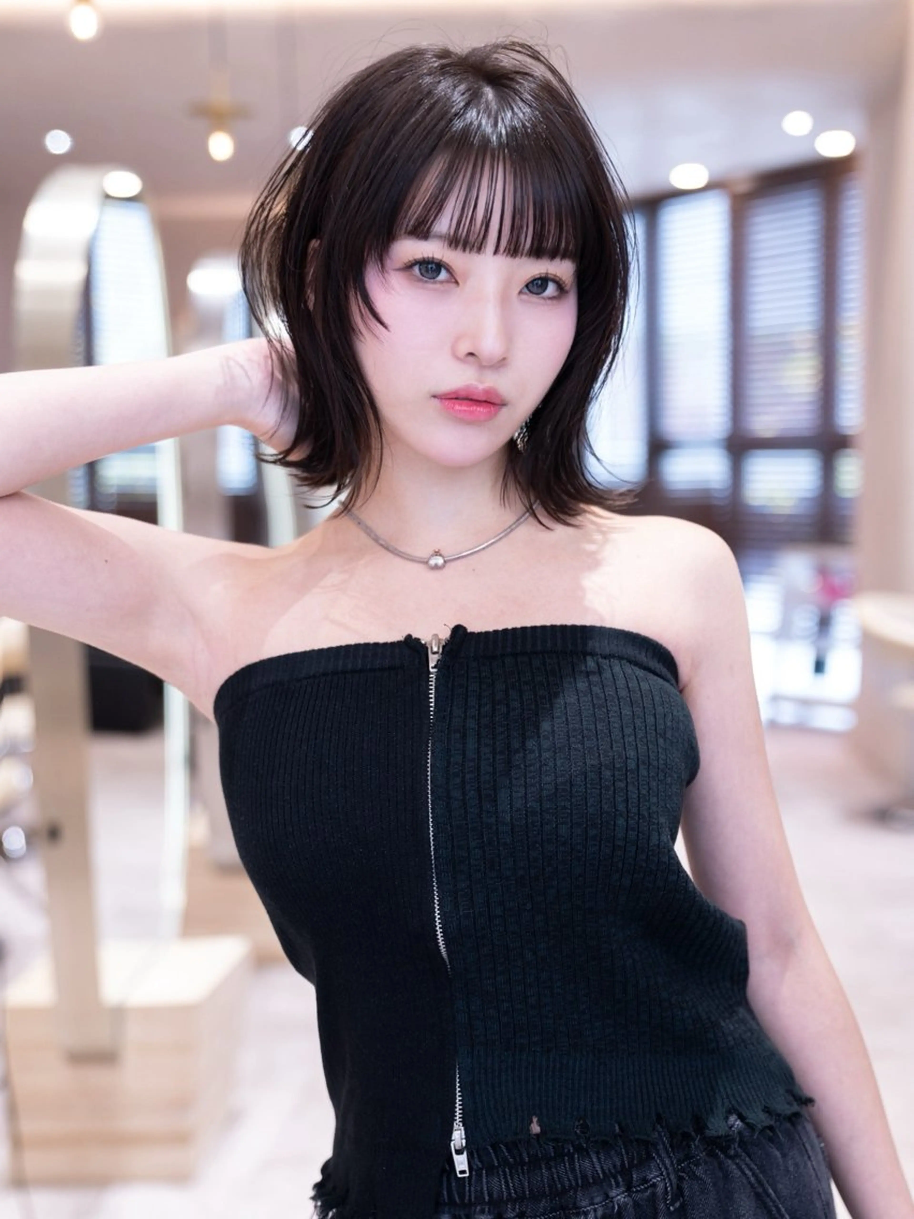 ミディアム カラー カット ヘアカラー トリートメント 🉐レイヤー/塩見 弘樹🉐渋谷のヘアスタイル