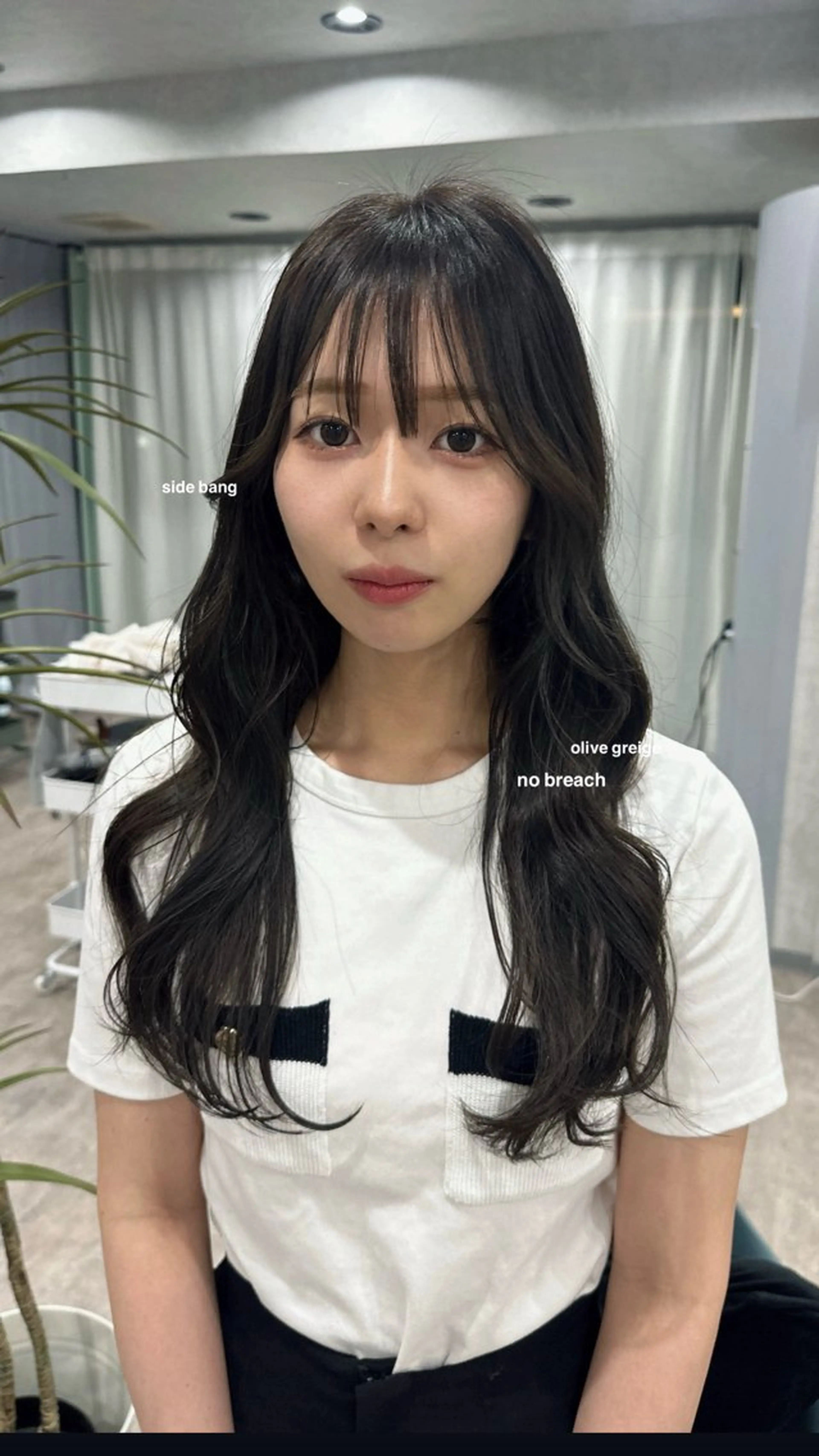 ロング カラー カット ヘアカラー トリートメント v-lab studio所属・韓国レイヤーカット/ 艶カラー/ noaのヘアスタイル