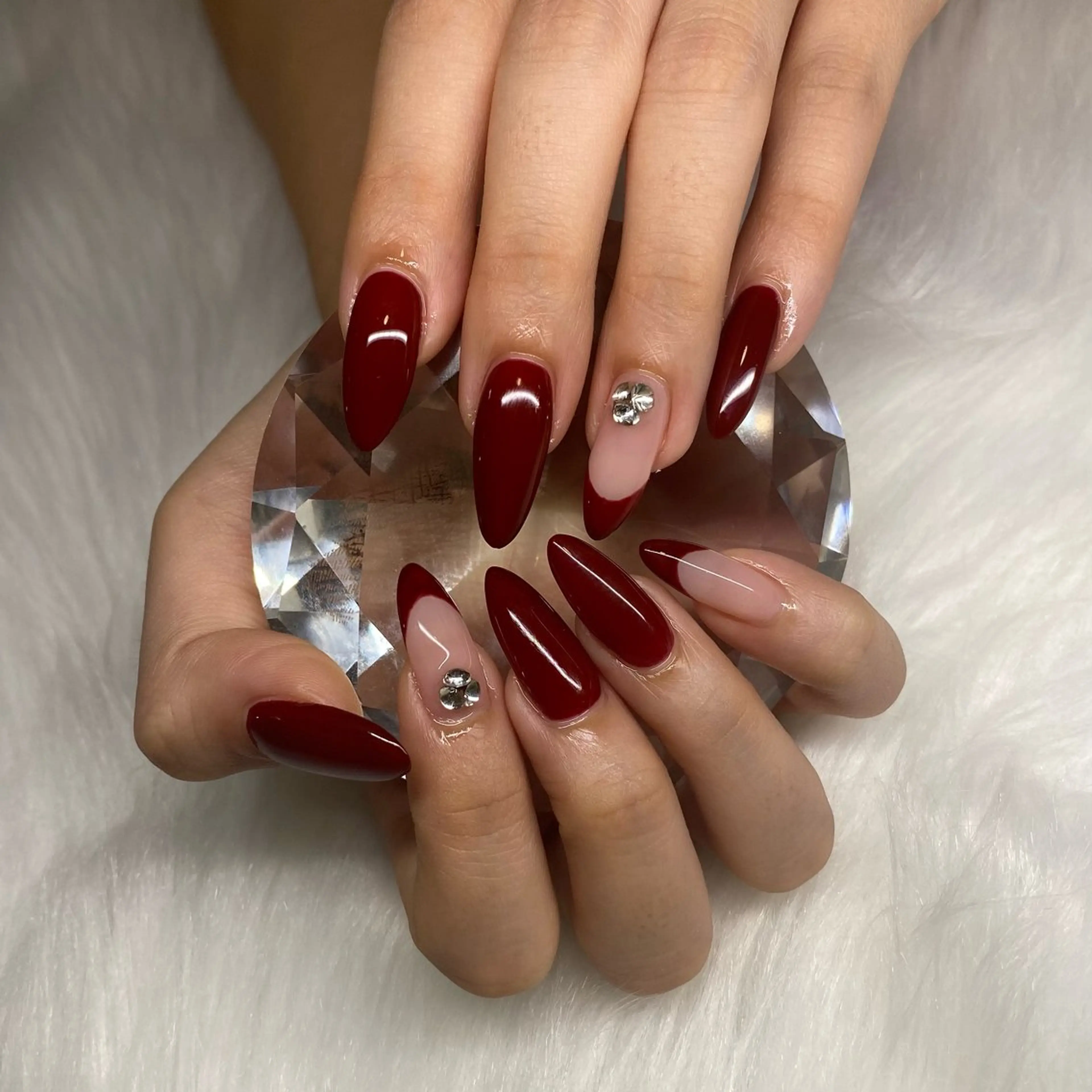 ネイル ボルドー nail salon milkのネイルデザイン