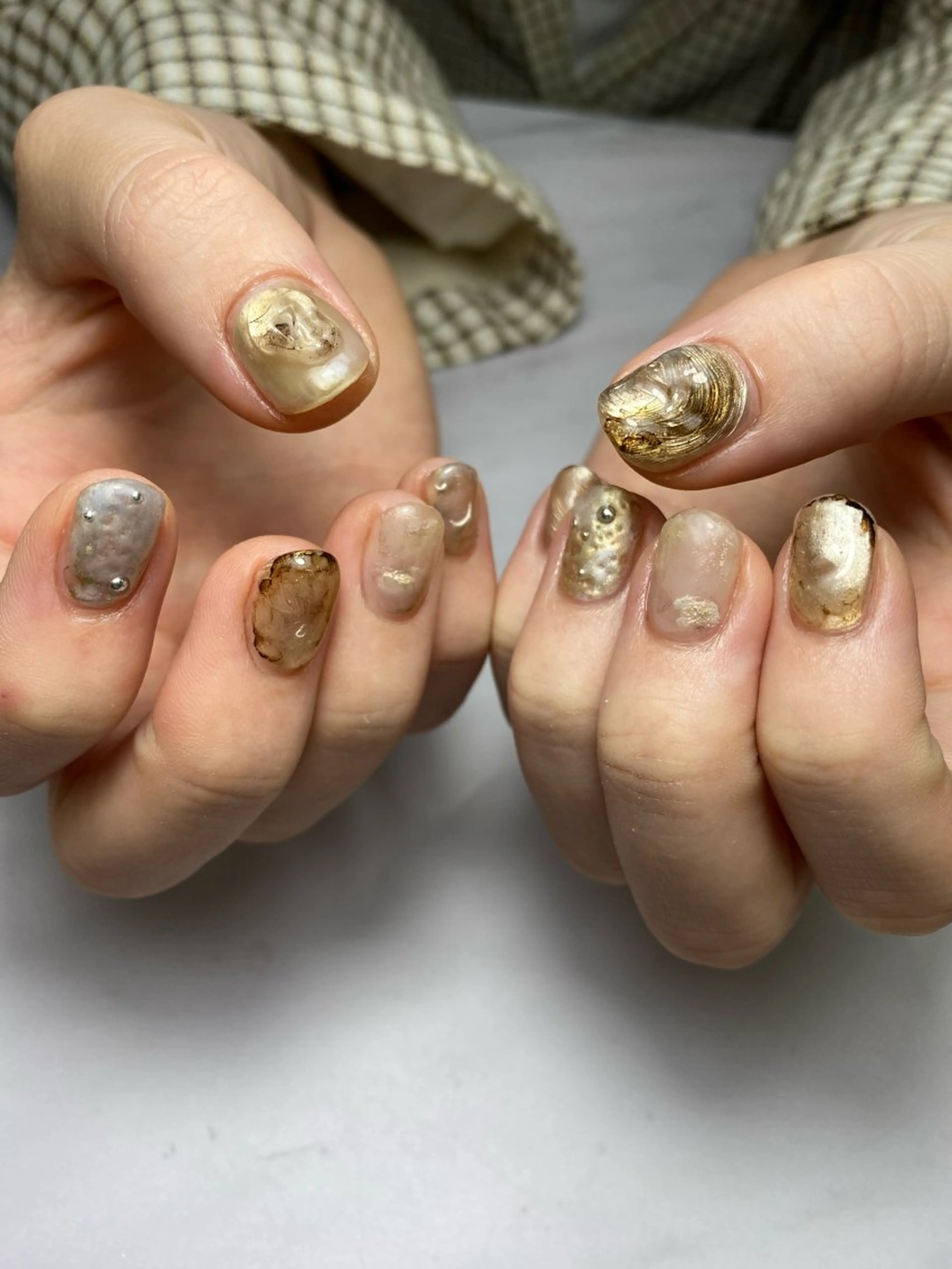 ネイル ジェルネイル マグネットネイル 持ち込み ニュアンスネイル ワンカラーネイル ハンドネイル 草加ニュアンスネイル 🌚hersのネイルデザイン