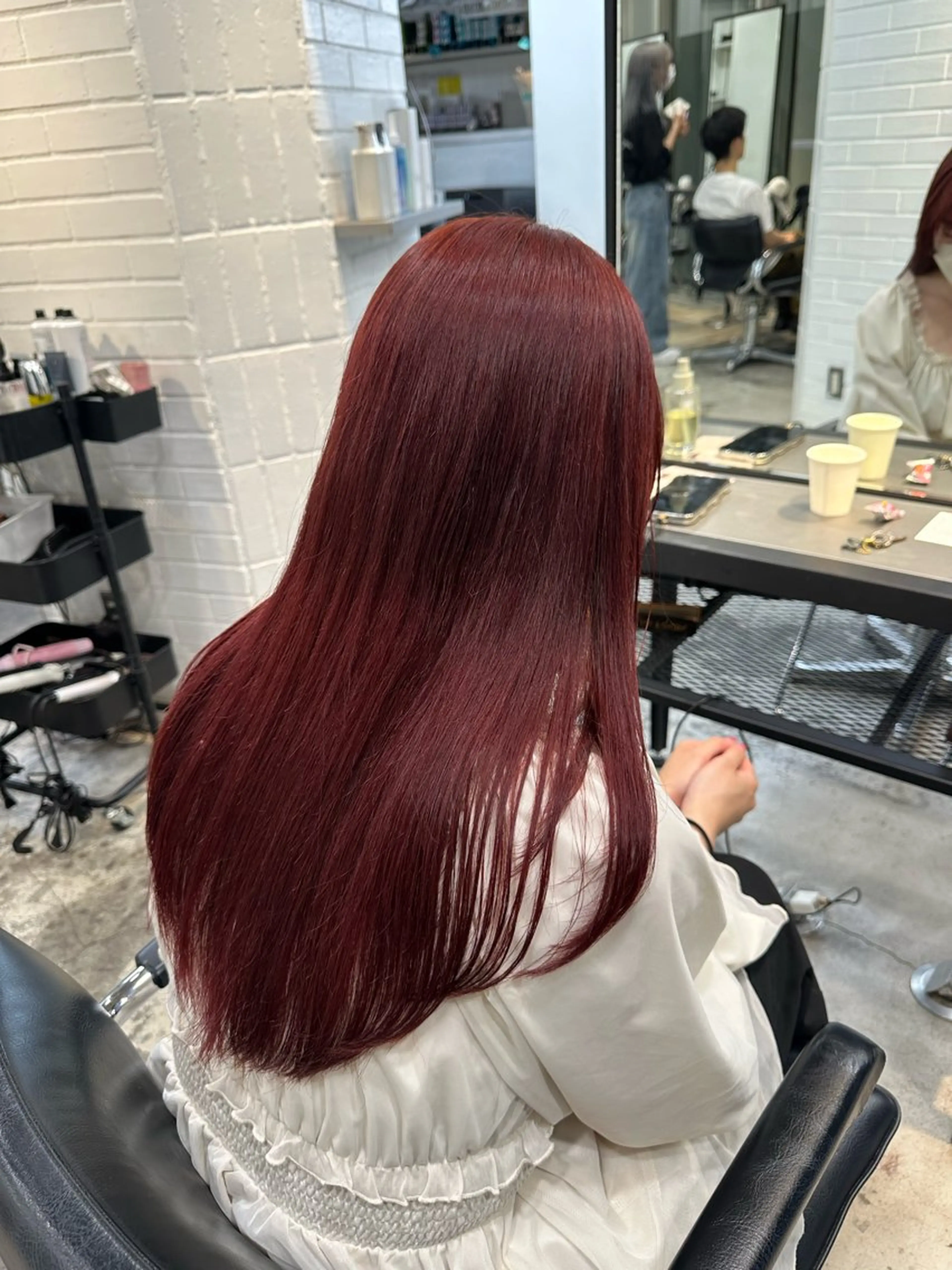 ロング カラー パーマ ヘアアレンジ ヘアカラー トリートメント 暖色💖ツヤ髪💖 masae🌼のヘアスタイル