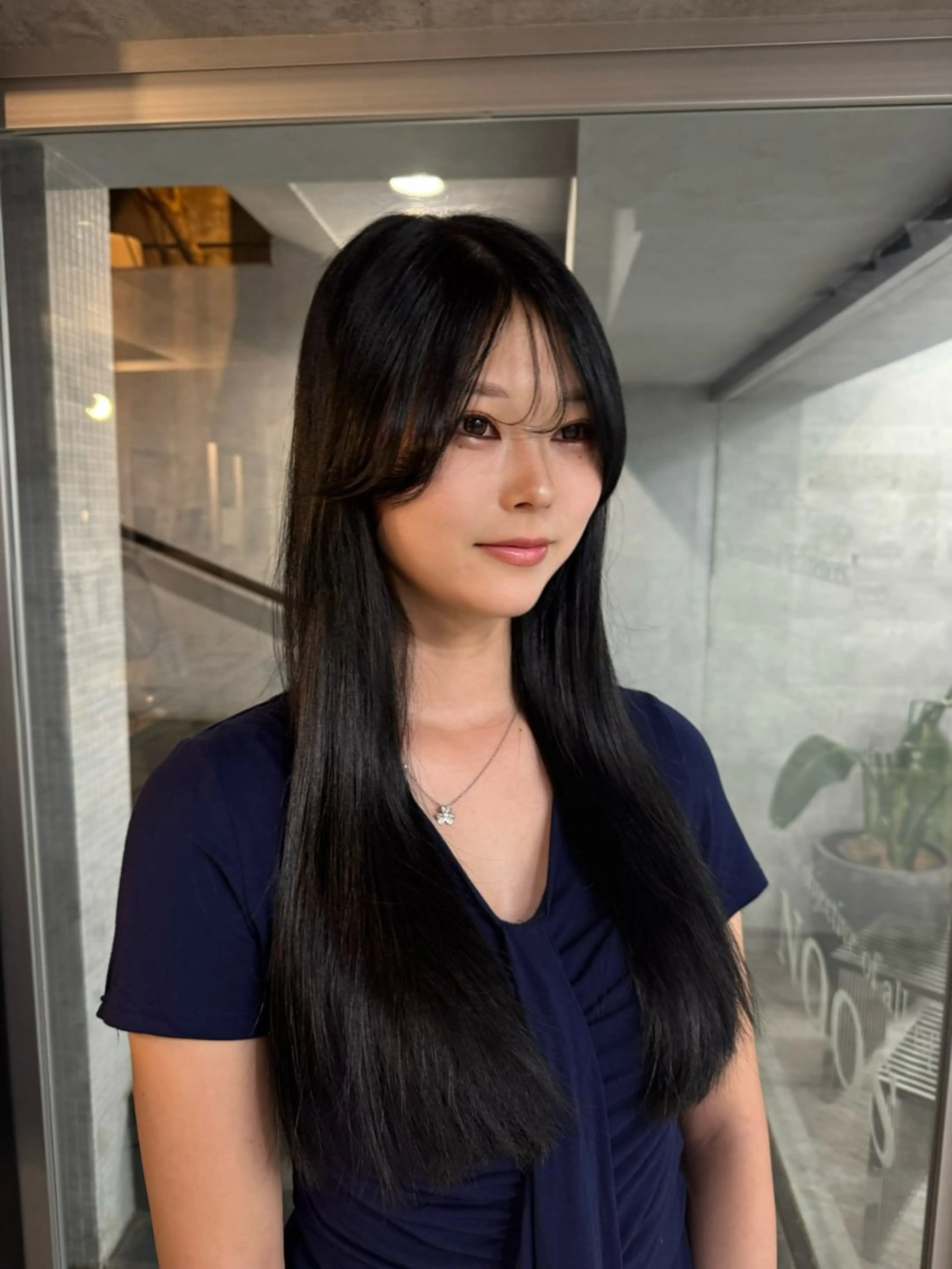 ロング カラー あなたのお悩み改善" You"💚❤️💛のヘアスタイル