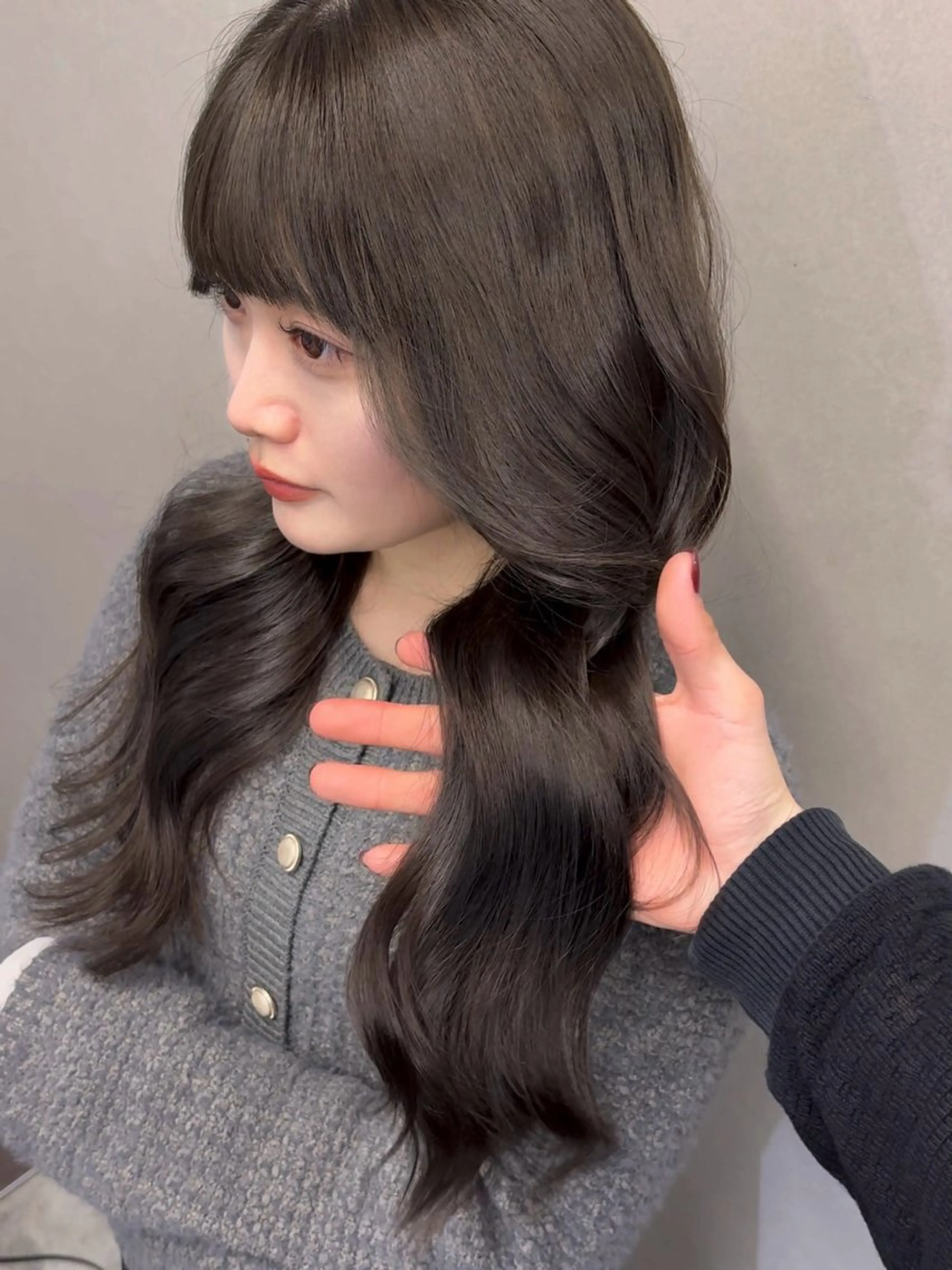 カラー ブリーチ ブリーチなしカラー ヘアカラー meby所属・🩵福岡ブリーチなし カラー/紫音🩵のヘアスタイル