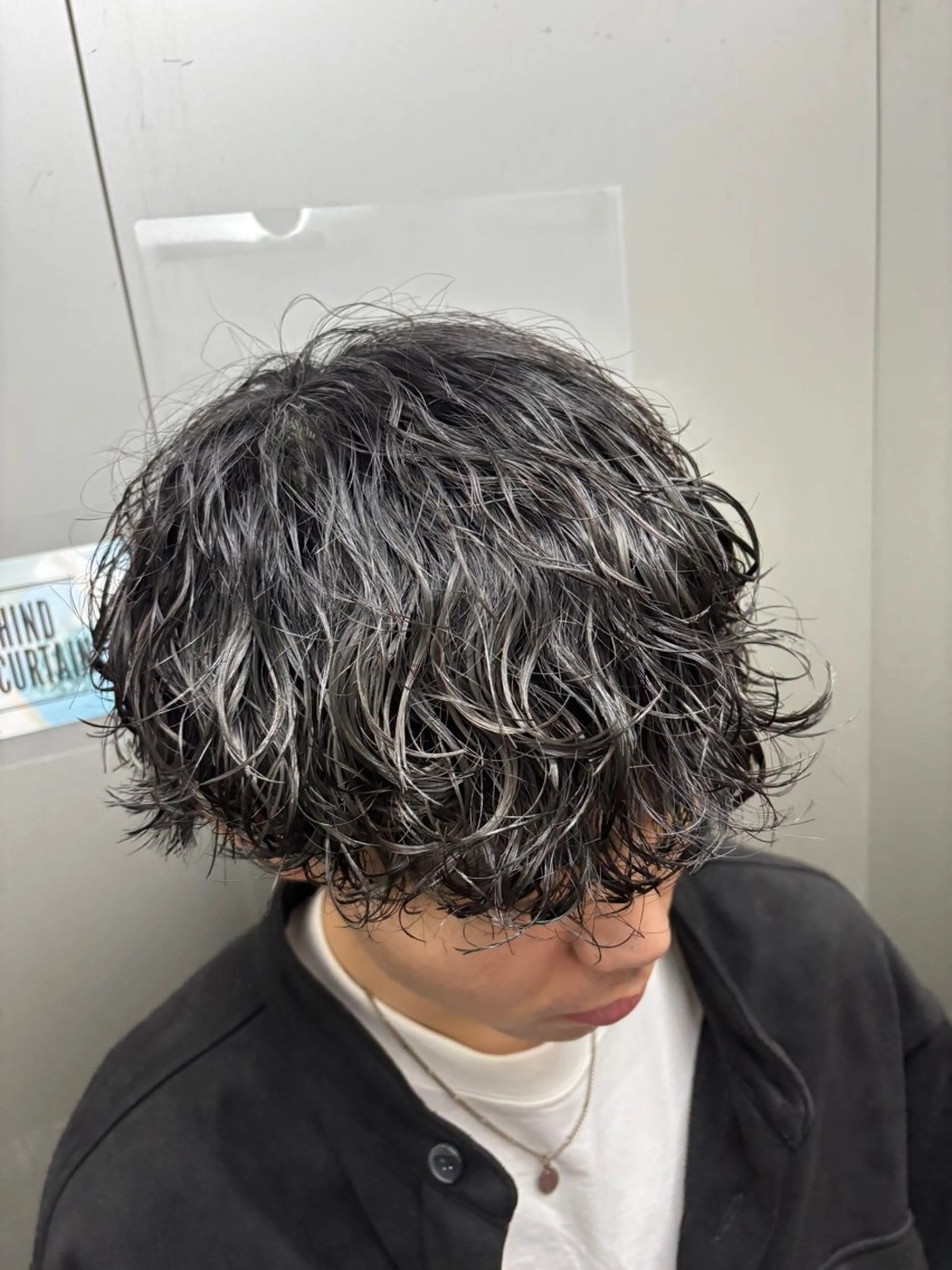 パーマ メンズ 波巻きパーマ パーマ 平川 海夢のヘアスタイル