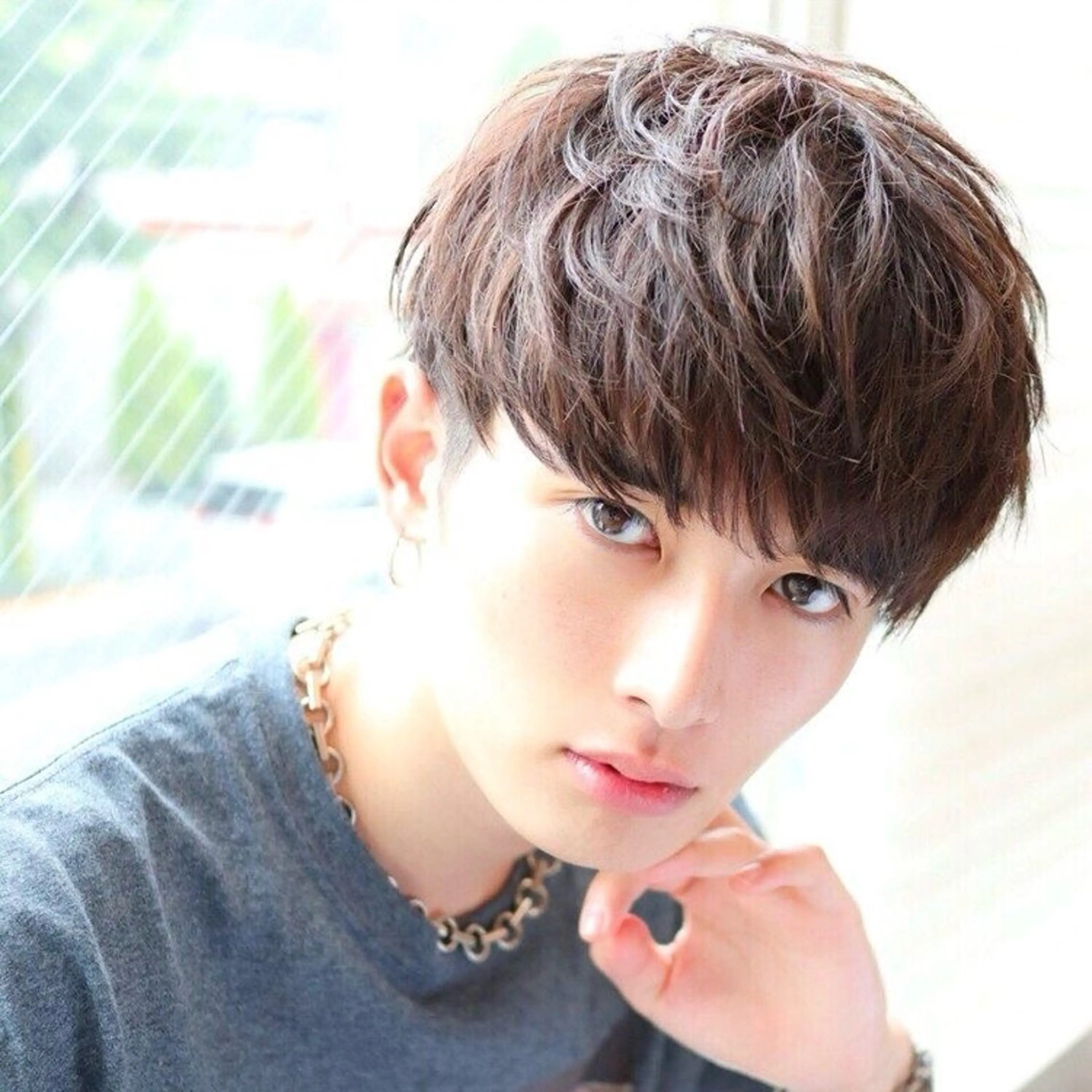 メンズ メンズブリーチ マッシュ メンズパーマ 刈り上げ 原宿メンズパーマ /かずまのヘアスタイル