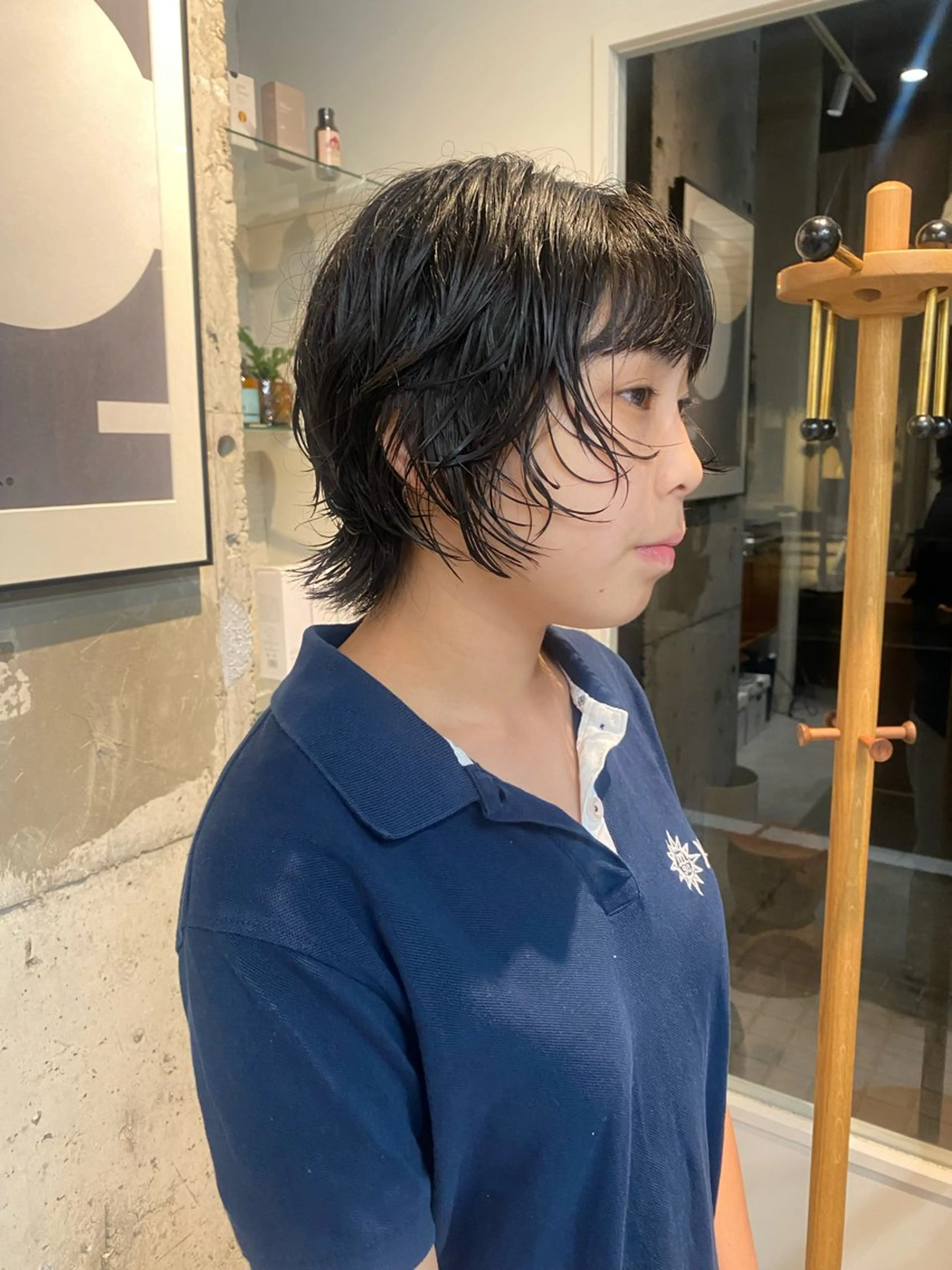 ショート パーマ 永田 愛莉のヘアスタイル