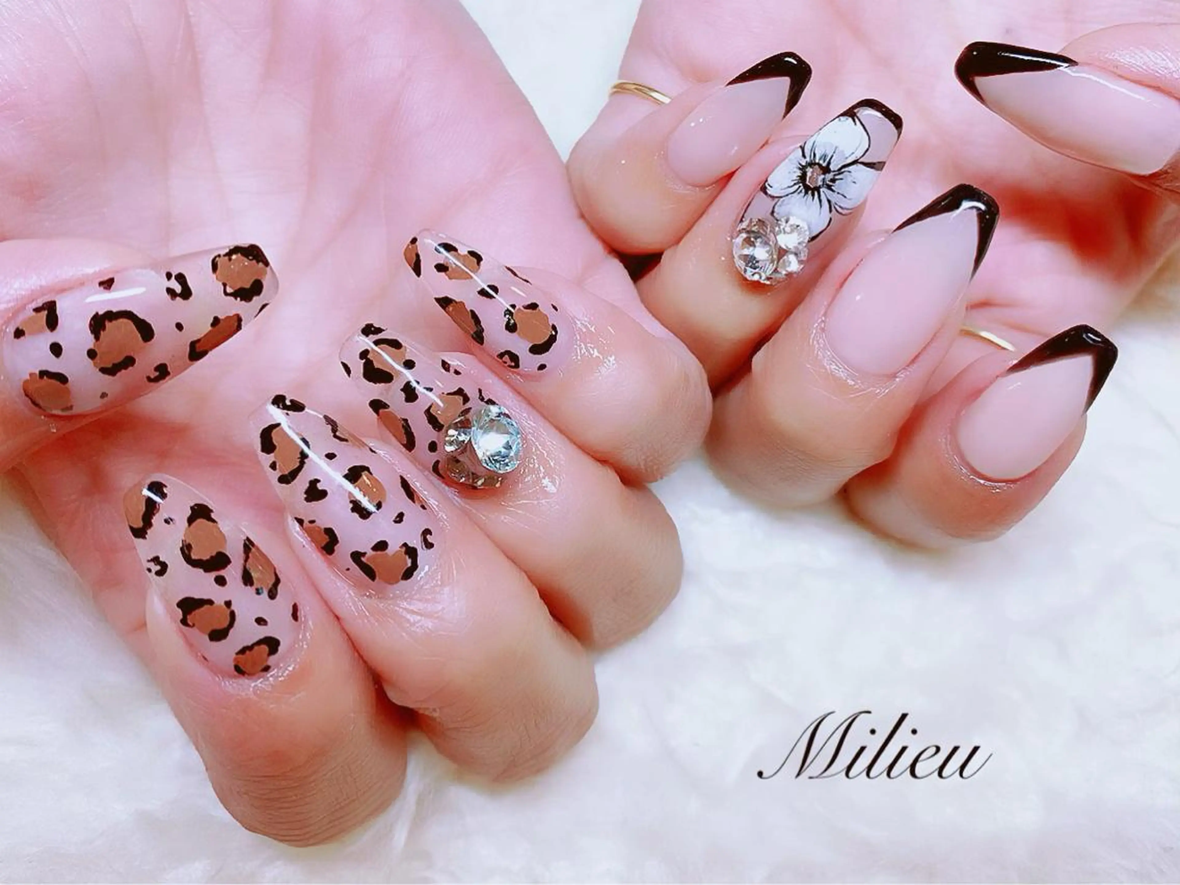 ◆オフあり◆スカルプ10本+アート乗せ放題+ジェルコート💙ニュアンスもお任せもOK!!の写真