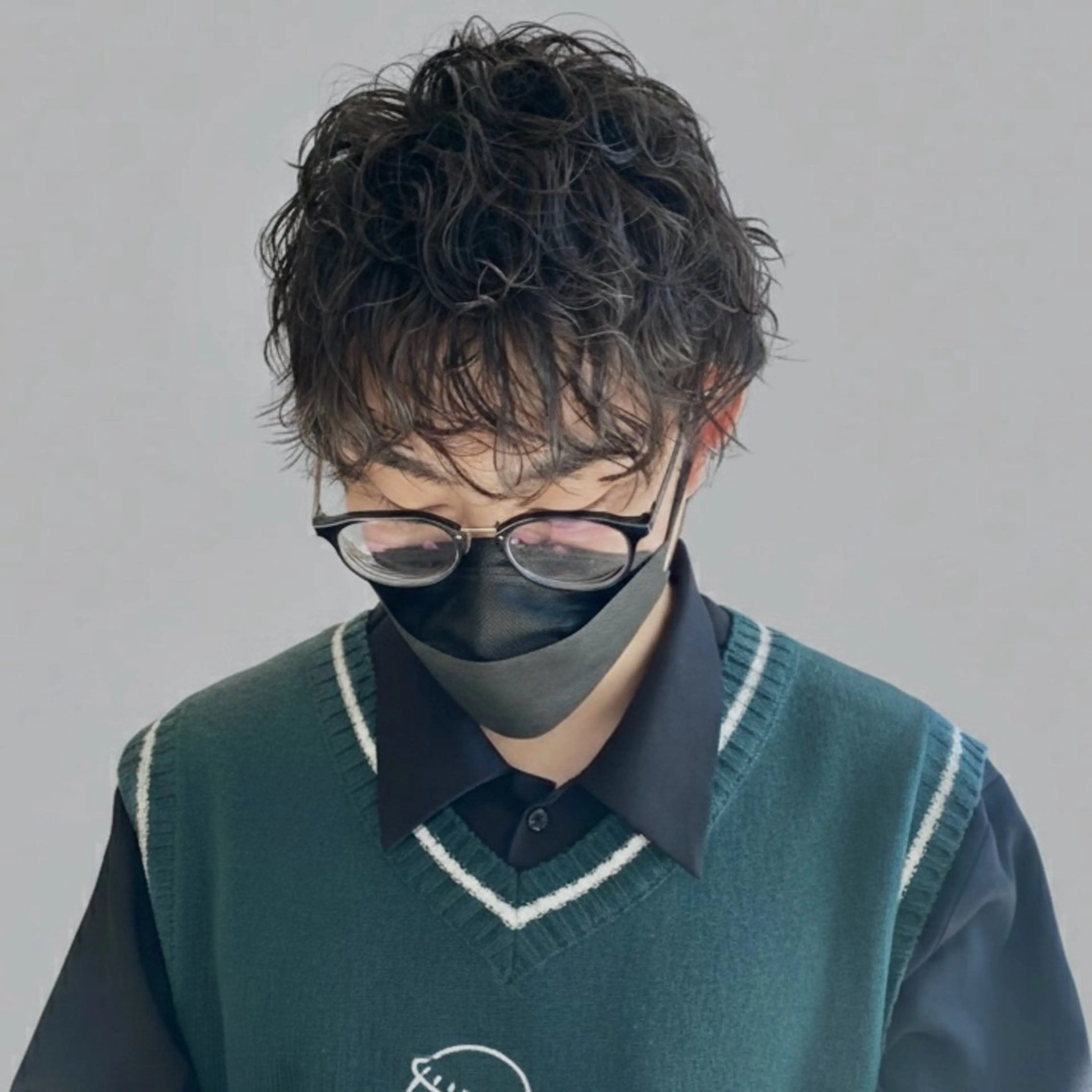 パーマ メンズ マッシュ メンズパーマ ツイストスパイラルパーマ スパイラルパーマ カット パーマ SALOWIN名古屋所属・駒沢 聡のヘアスタイル