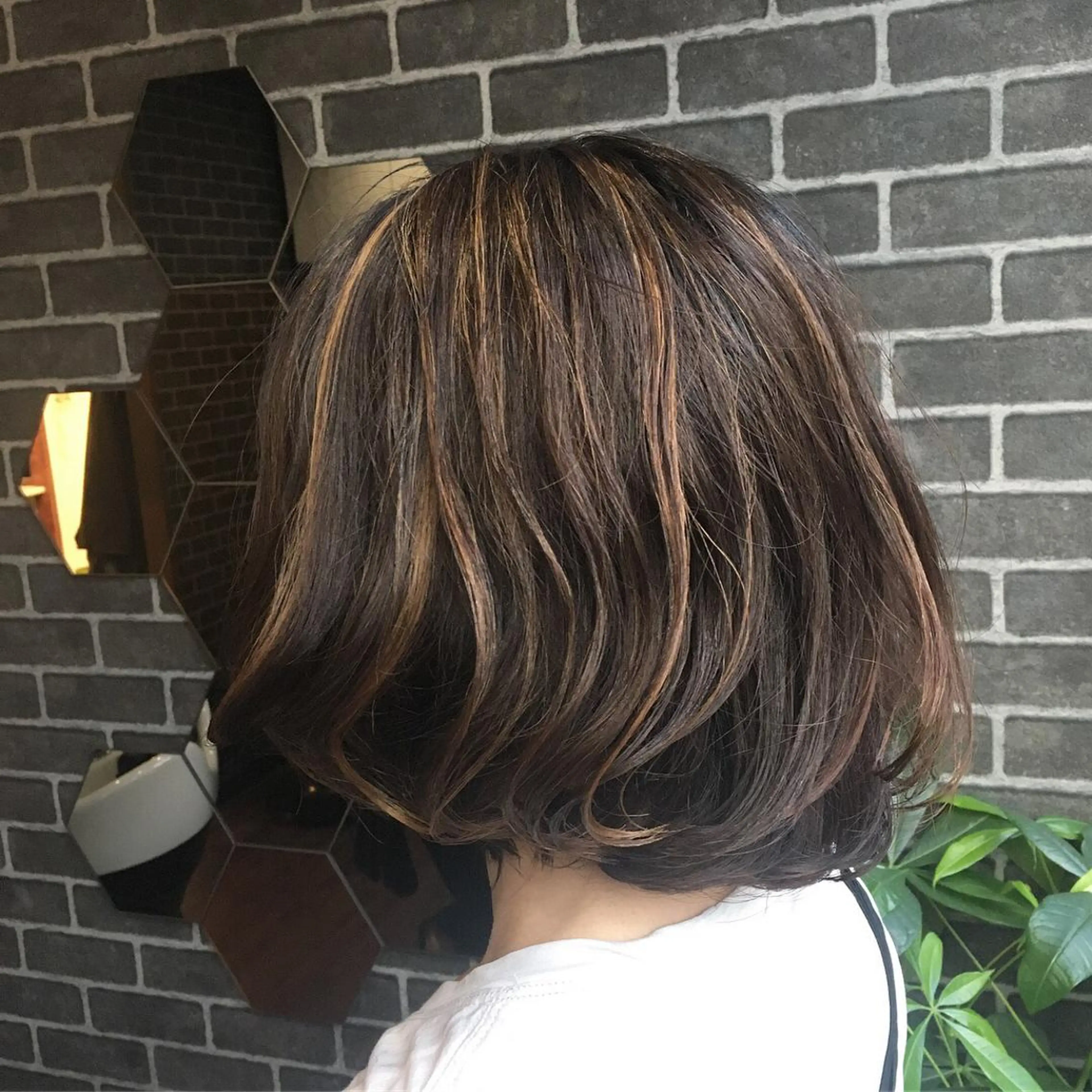 ミディアム カラー ハイライトカラー ハイライト ✂︎中山竜哉✂︎ 川崎スタイリストのヘアスタイル
