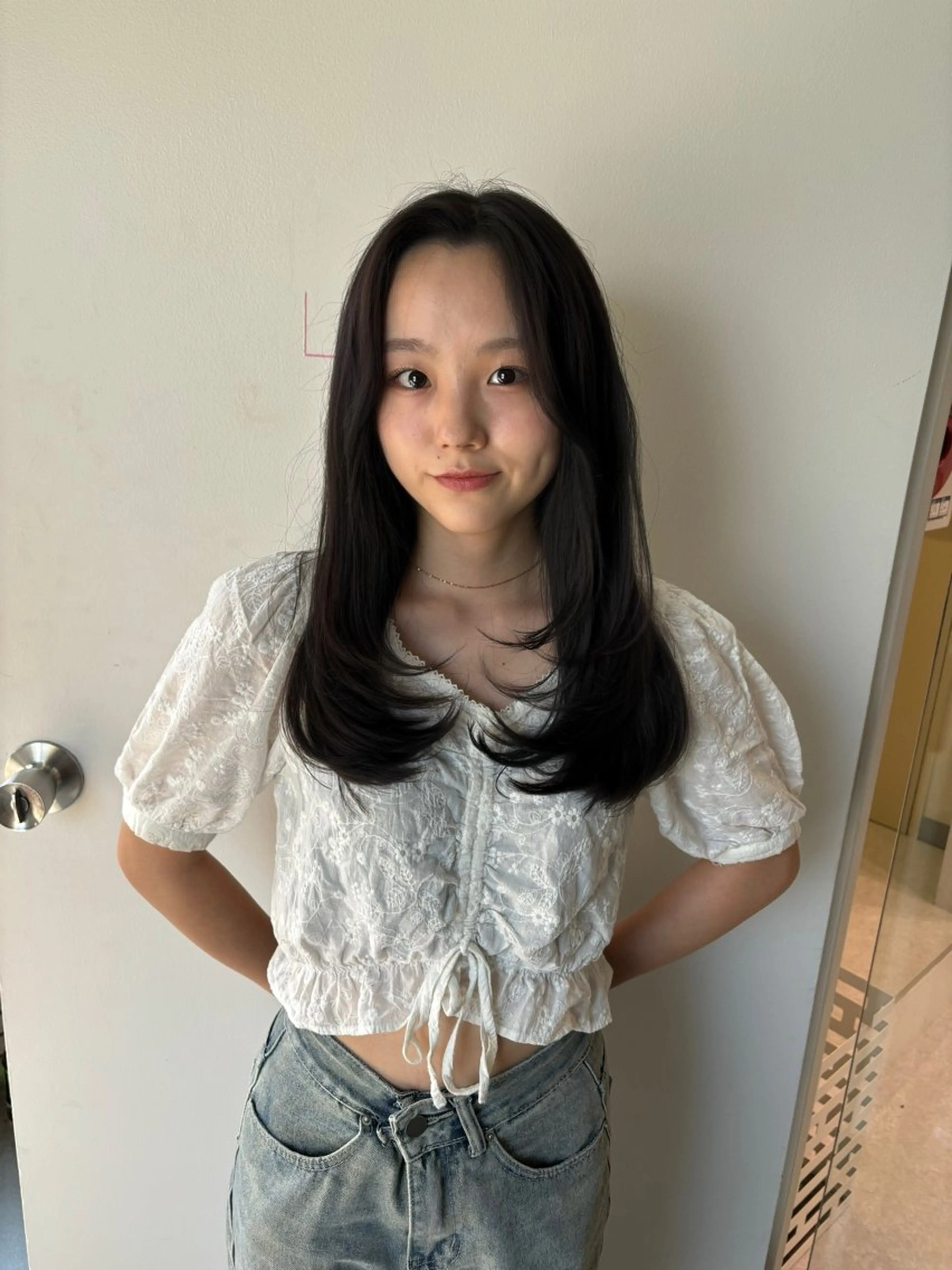 ロング カラー レイヤーカット カット ヘアカラー トリートメント レイヤーカット🎀 kanaのエステ・リラクイメージ