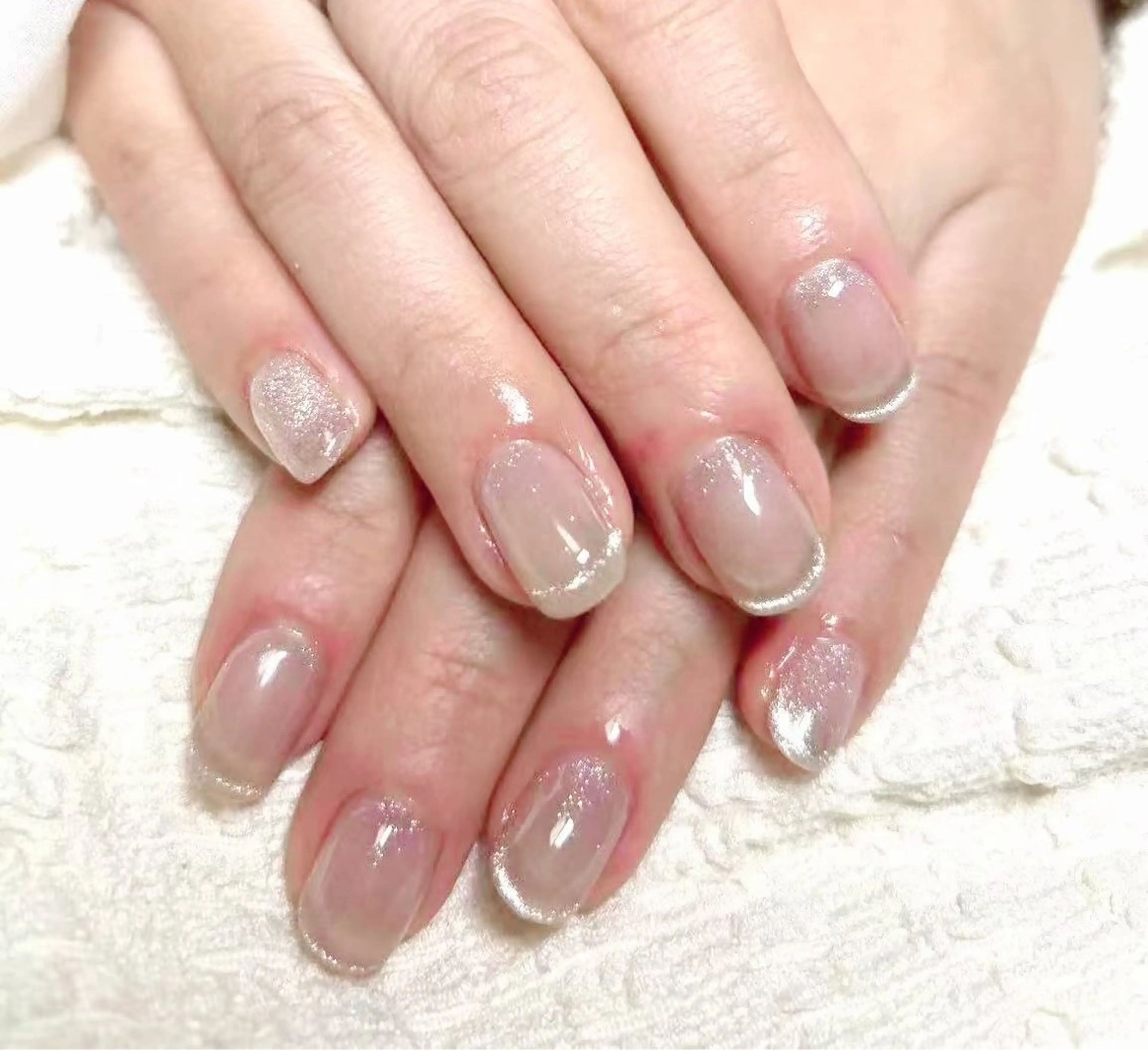 ネイル フレンチネイル マグネットネイル マグネットワンカラー 持ち込み ワンカラーネイル LUKA NAILのネイルデザイン