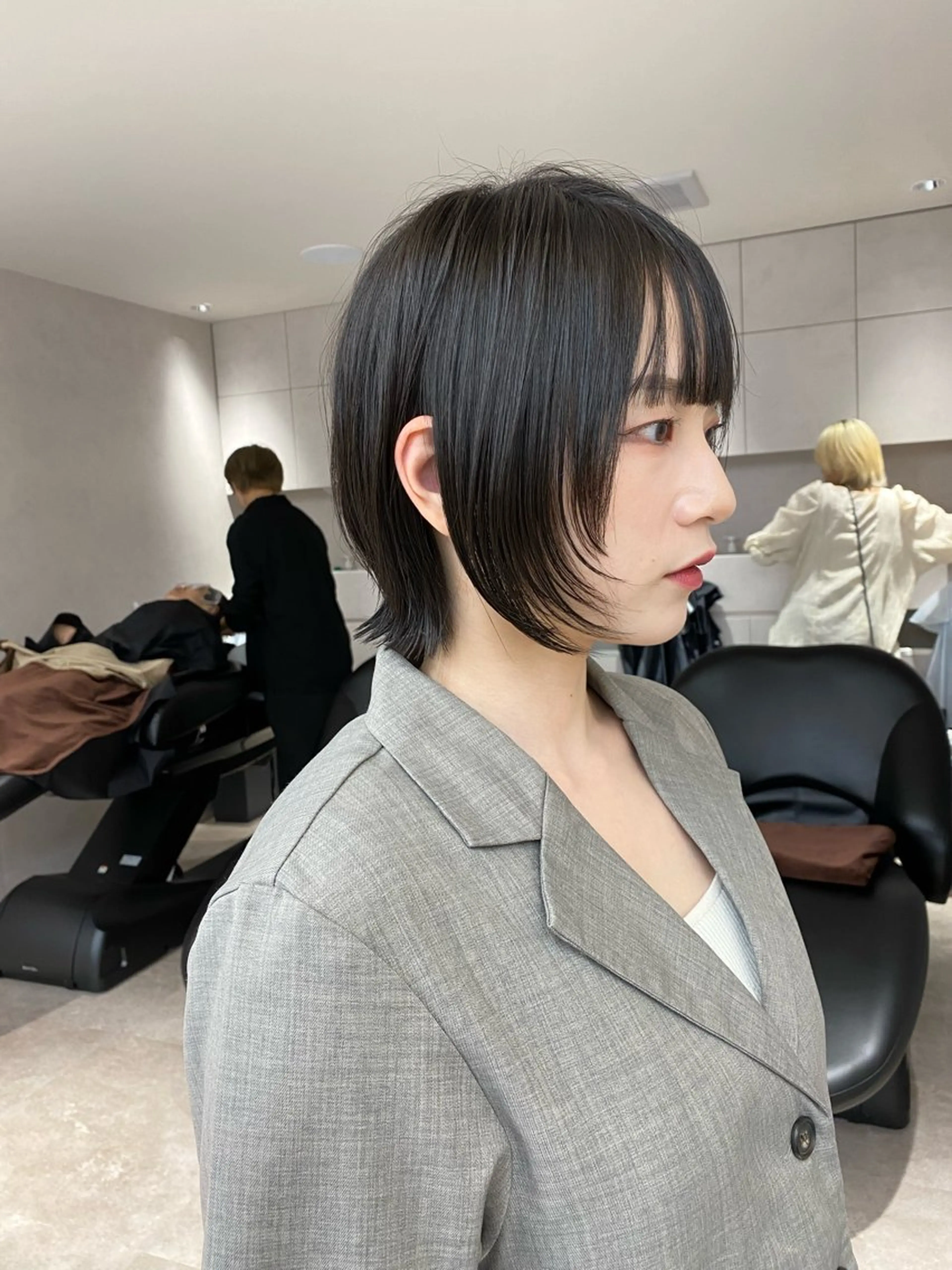 ミディアム カット トリートメント 美髪❣️縮毛矯正/ 髪質改善✨/山本のヘアスタイル