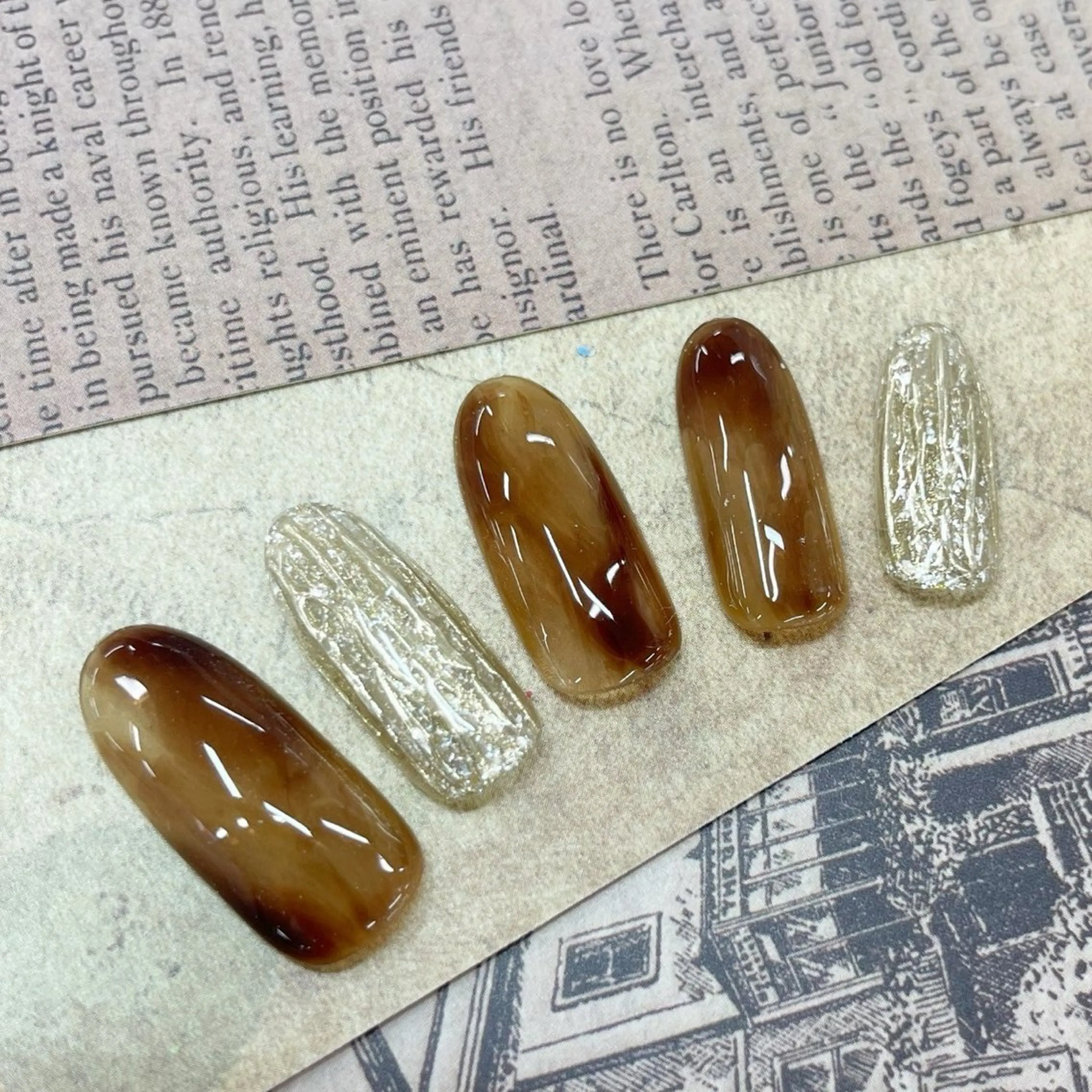 ネイル ⭐︎休業中の練習⭐︎ JNA認定講師髙橋のネイルデザイン