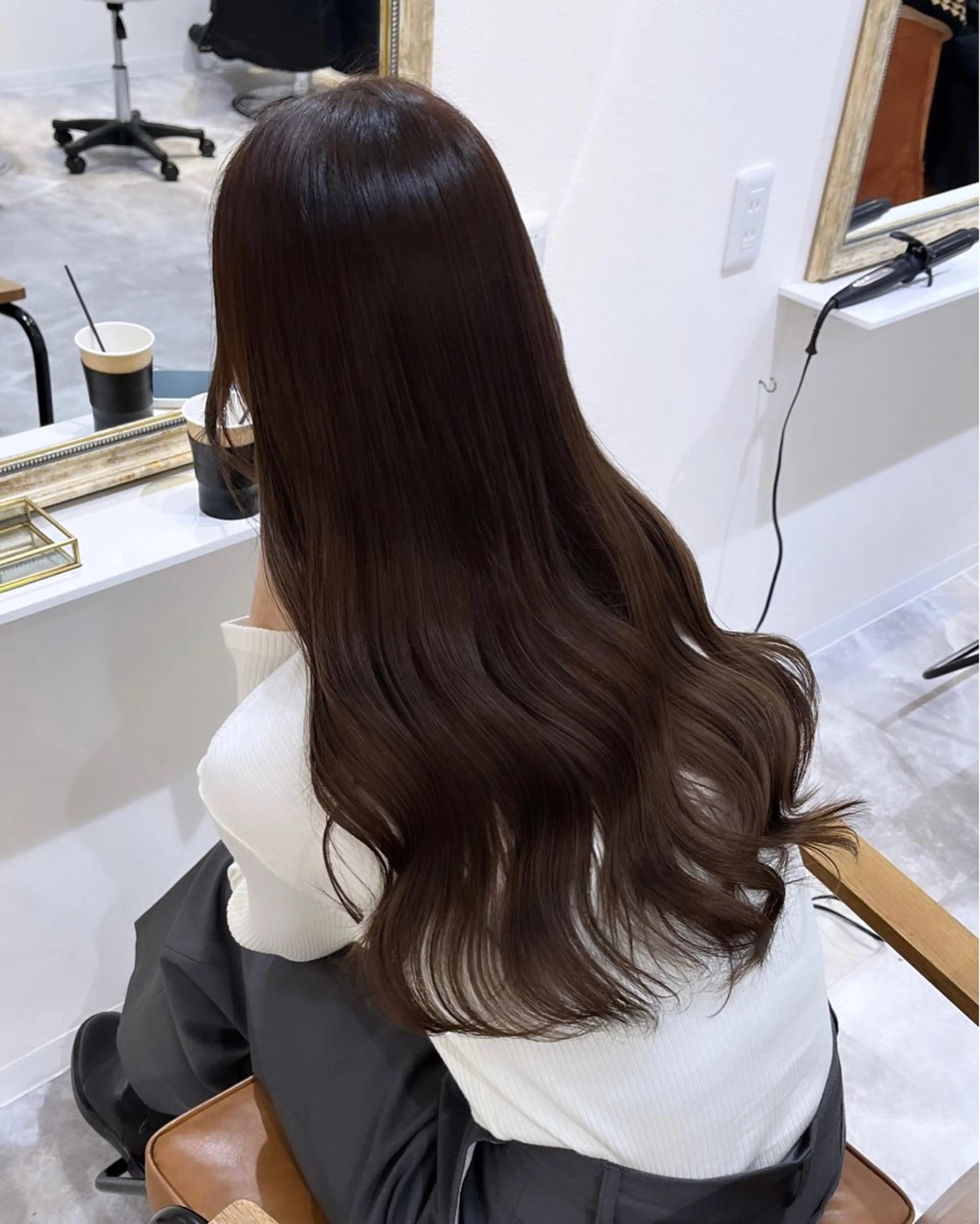 ロング カラー カット ヘアカラー トリートメント 梅田/髪質改善カラー ❄︎ mikiのヘアスタイル