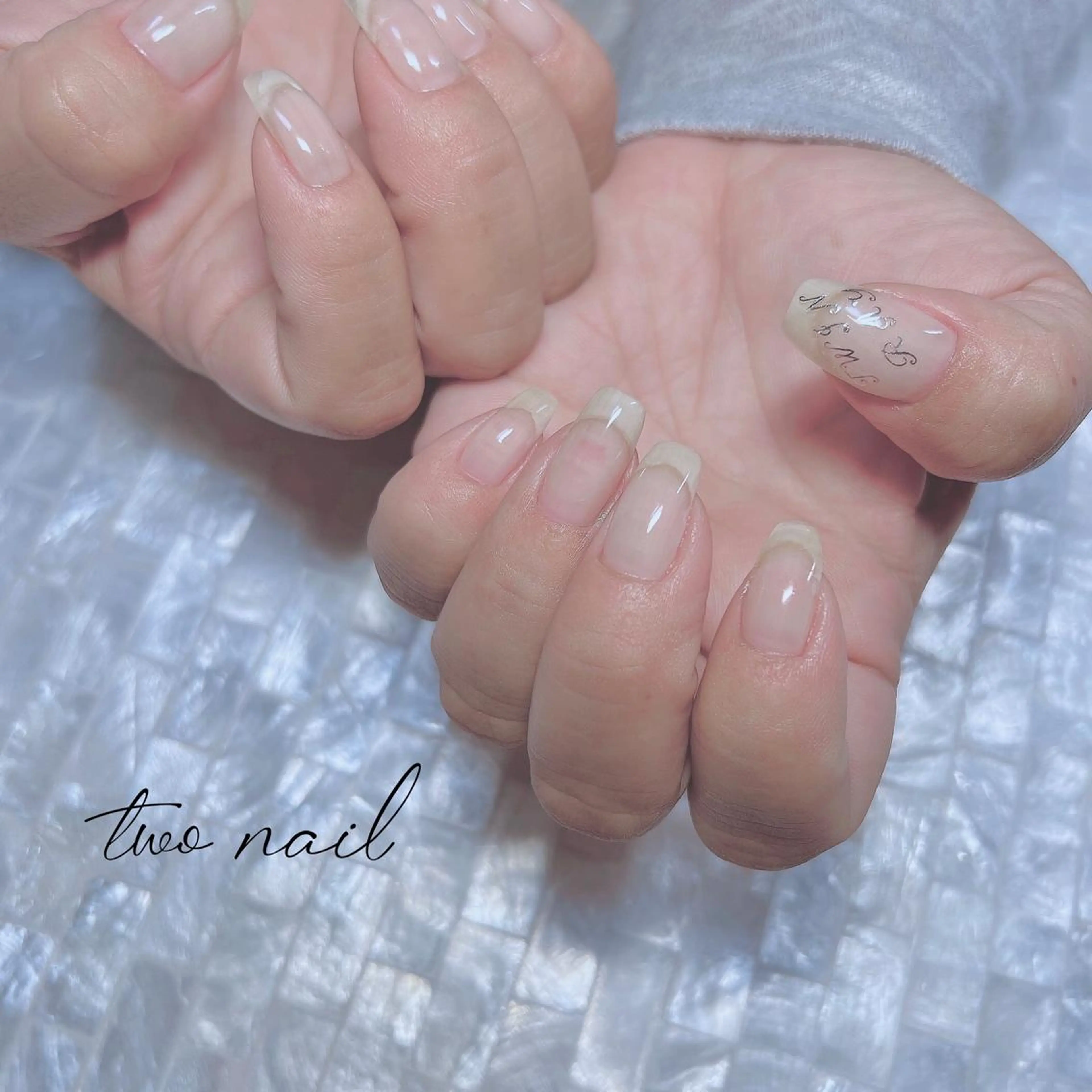 ネイル アートネイル フットネイル ハート ニュアンスネイル オフィスネイル ハンドネイル two nailのネイルデザイン