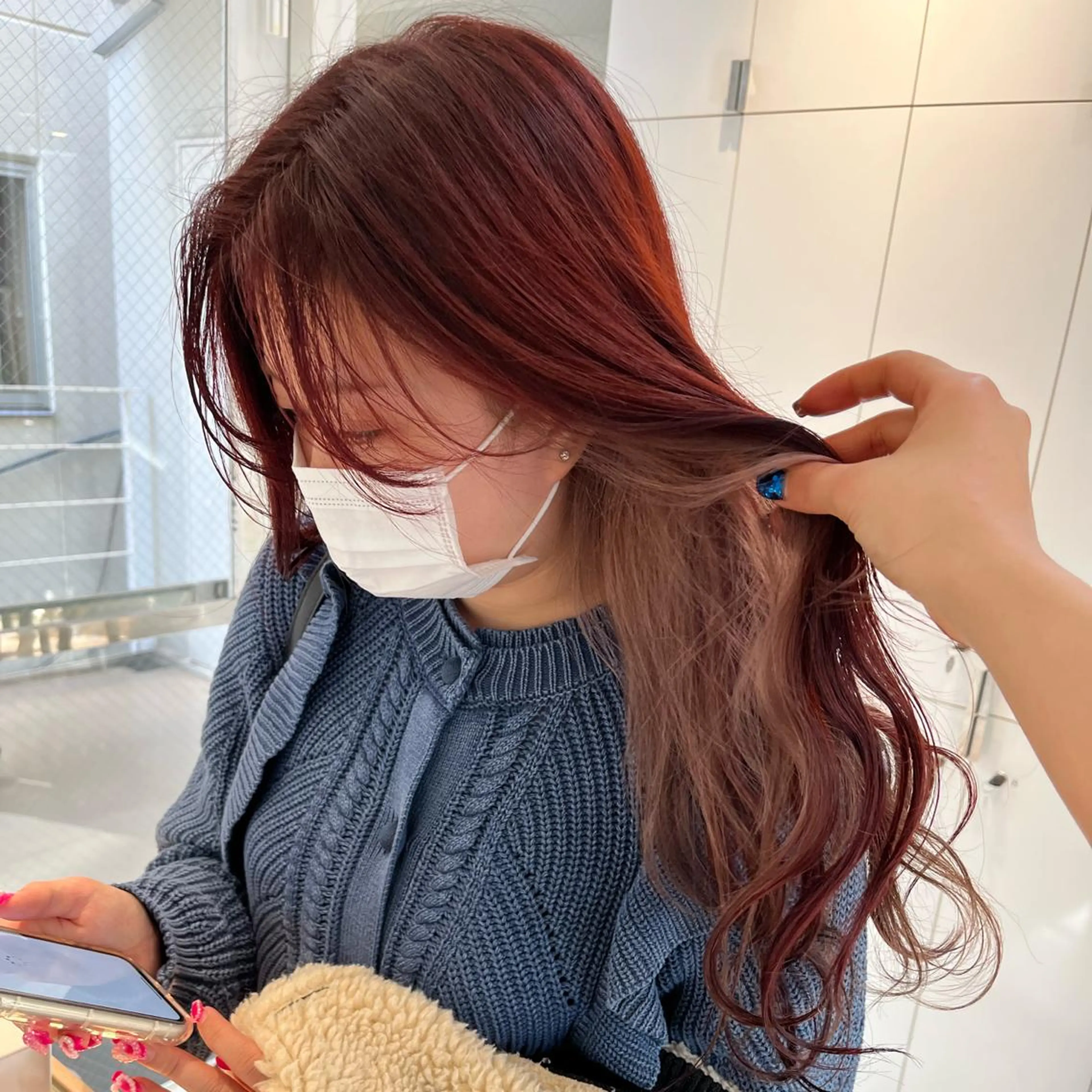 ロング カラー ヘアアレンジ 成人式 ベージュカラー ブリーチ ブラウンカラー ケアブリーチ stylist ◎RUKI.のヘアスタイル