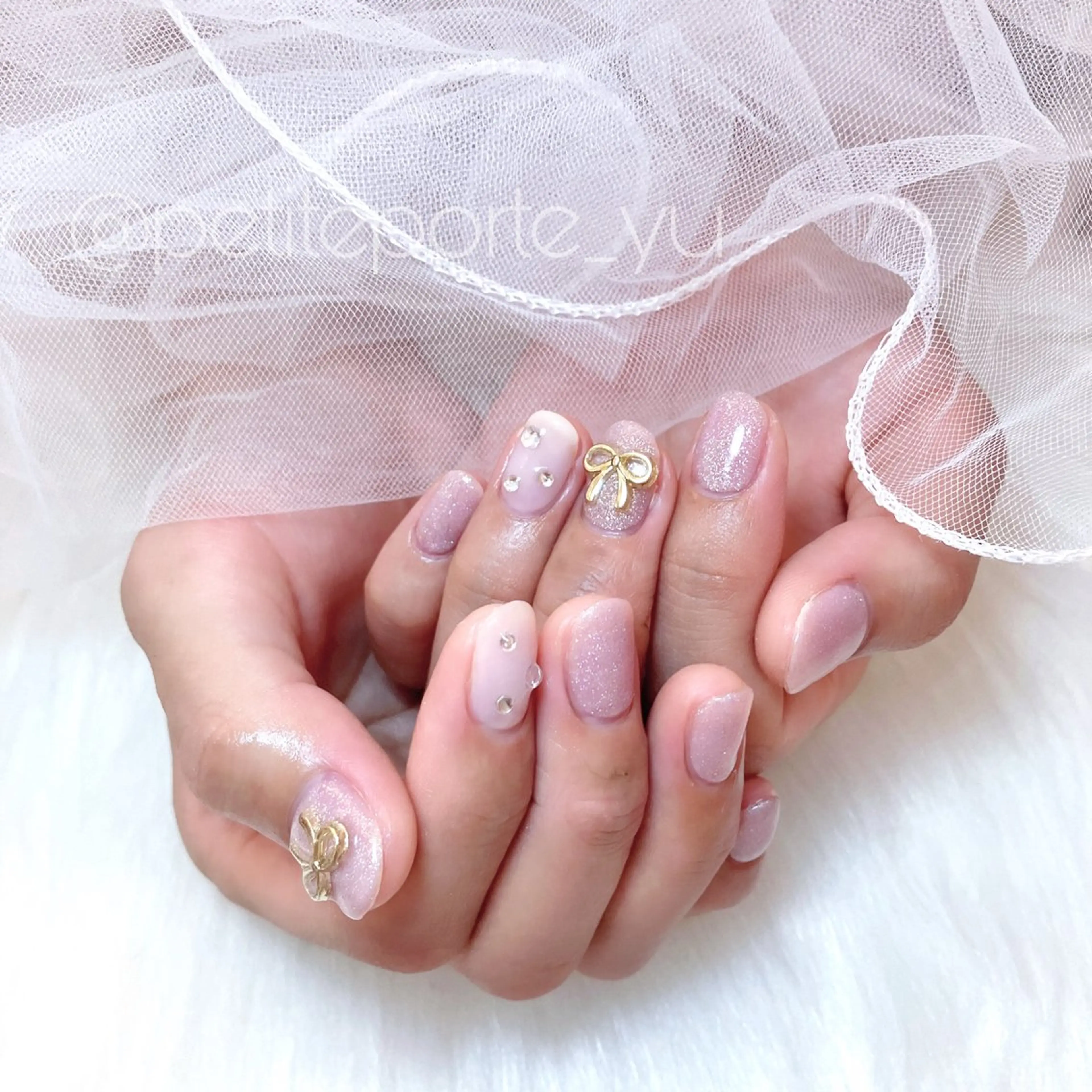 ネイル ガーリー ワンカラーネイル ショートネイル ハンドネイル nailsalon petite porte所属・petite porteのネイルデザイン