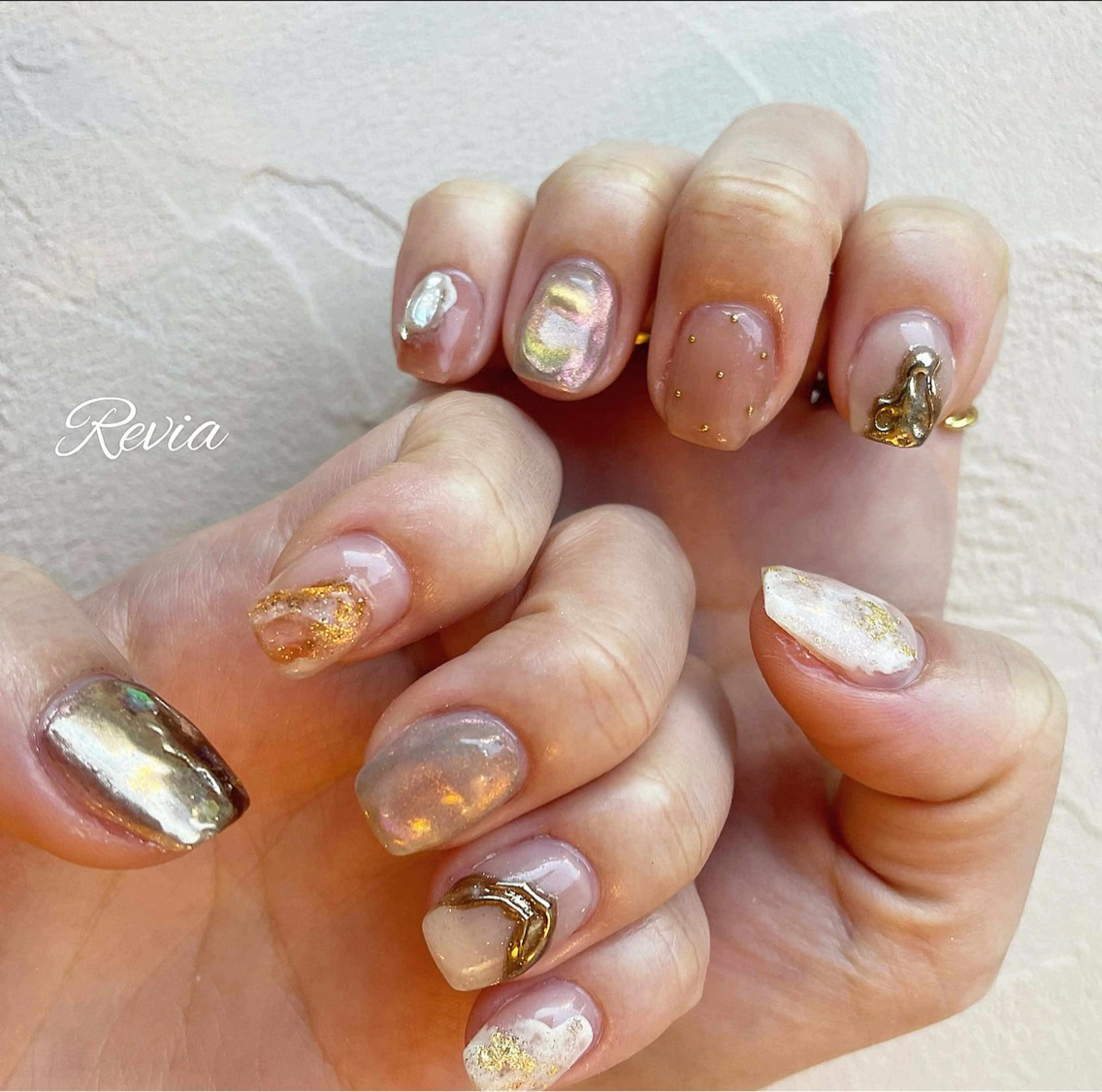 ネイル ハンドネイル revia所属・ERI Nailistのネイルデザイン