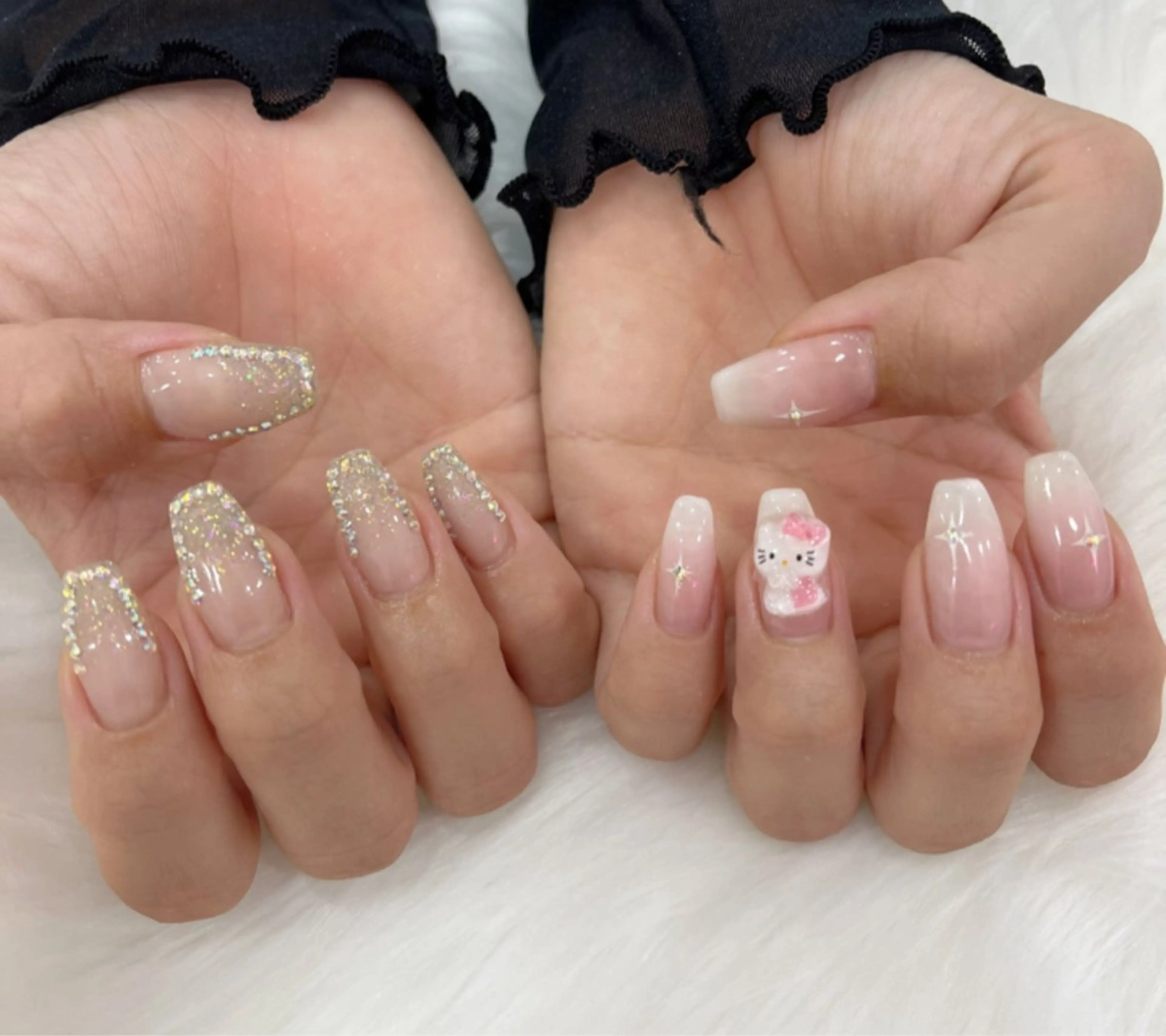 ネイル 長さ出し フットネイル ジェルネイル 韓国ネイル マグネットネイル #Amin所属・#Amin nail salonのネイルデザイン