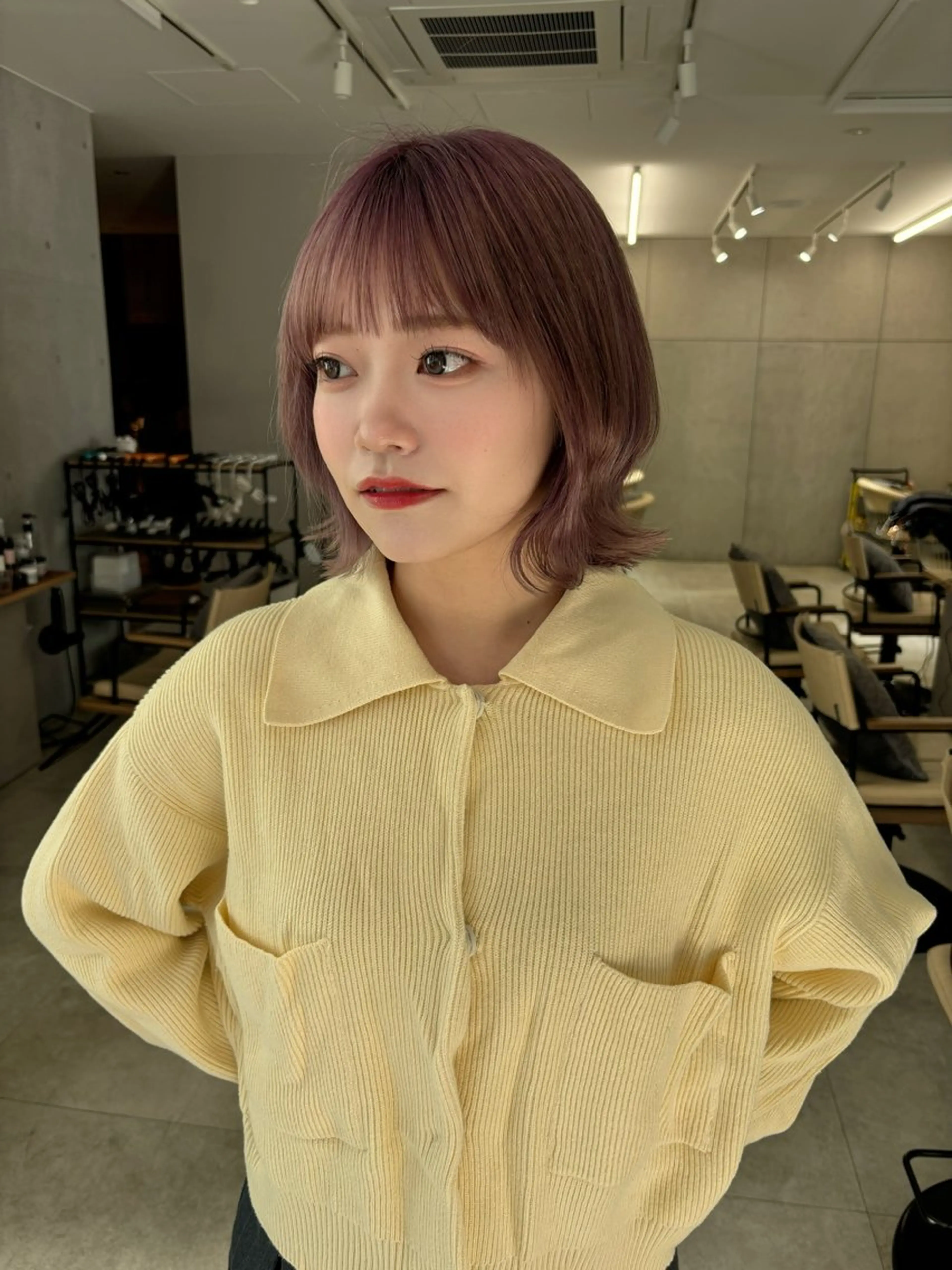 ショート ボブ特化型美容師/赤 み消しカラー/ももかのヘアスタイル