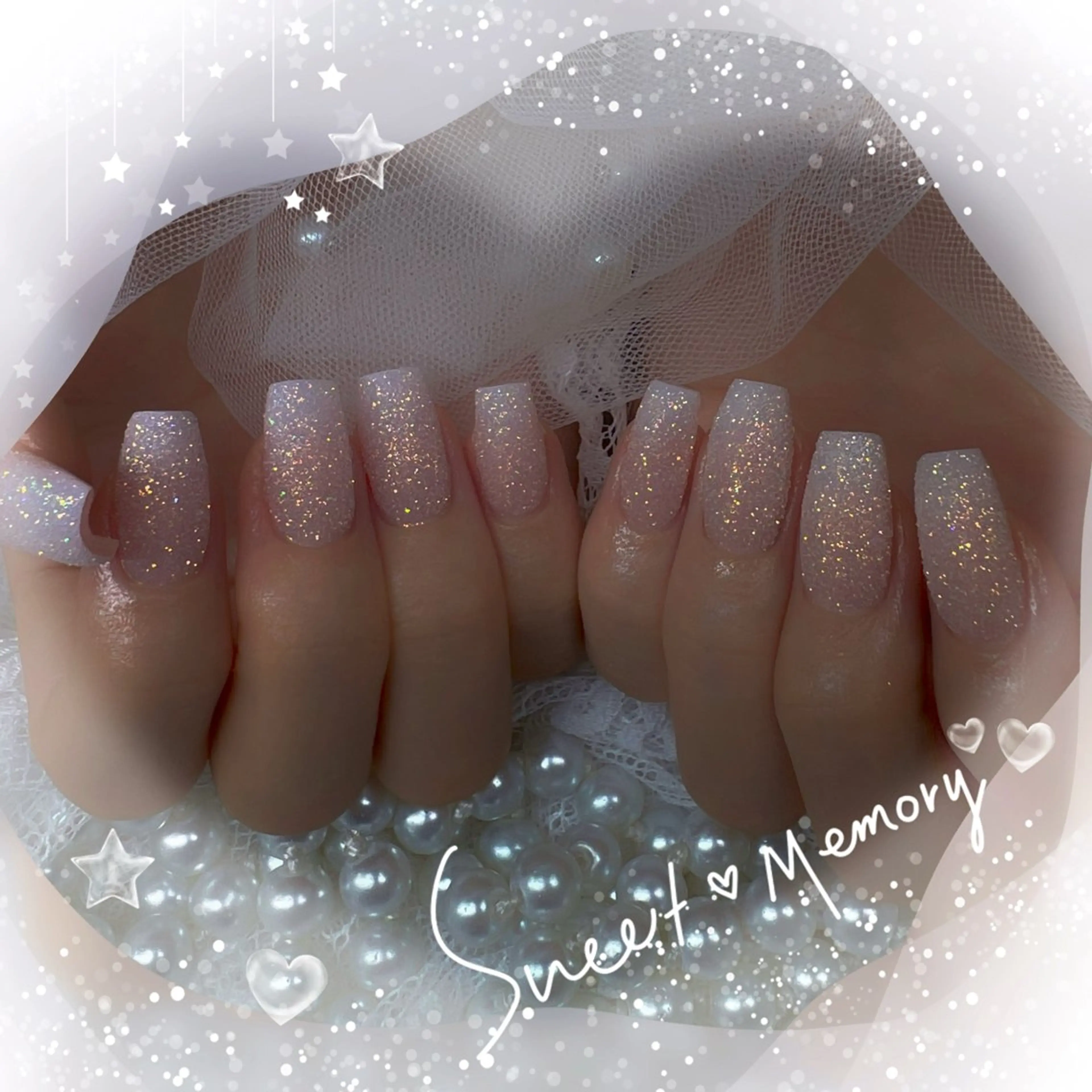 ネイル チークネイル フレンチネイル ガーリー ガラスフレンチ グラデーション Chill Nailsalonのネイルデザイン