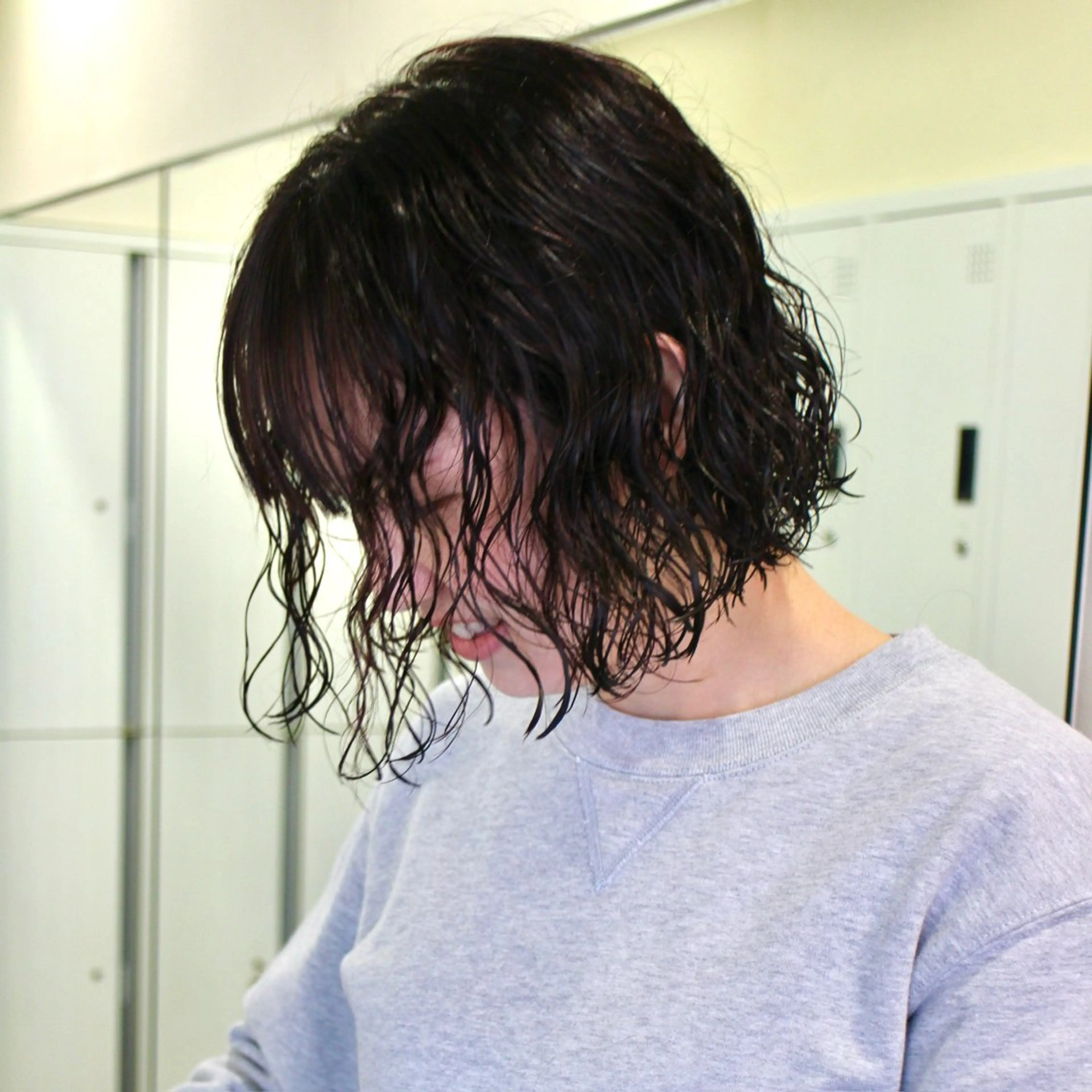 ショート パーマ ボブ カーリーパーマ/ 透明ｶﾗｰ/MIKUのヘアスタイル