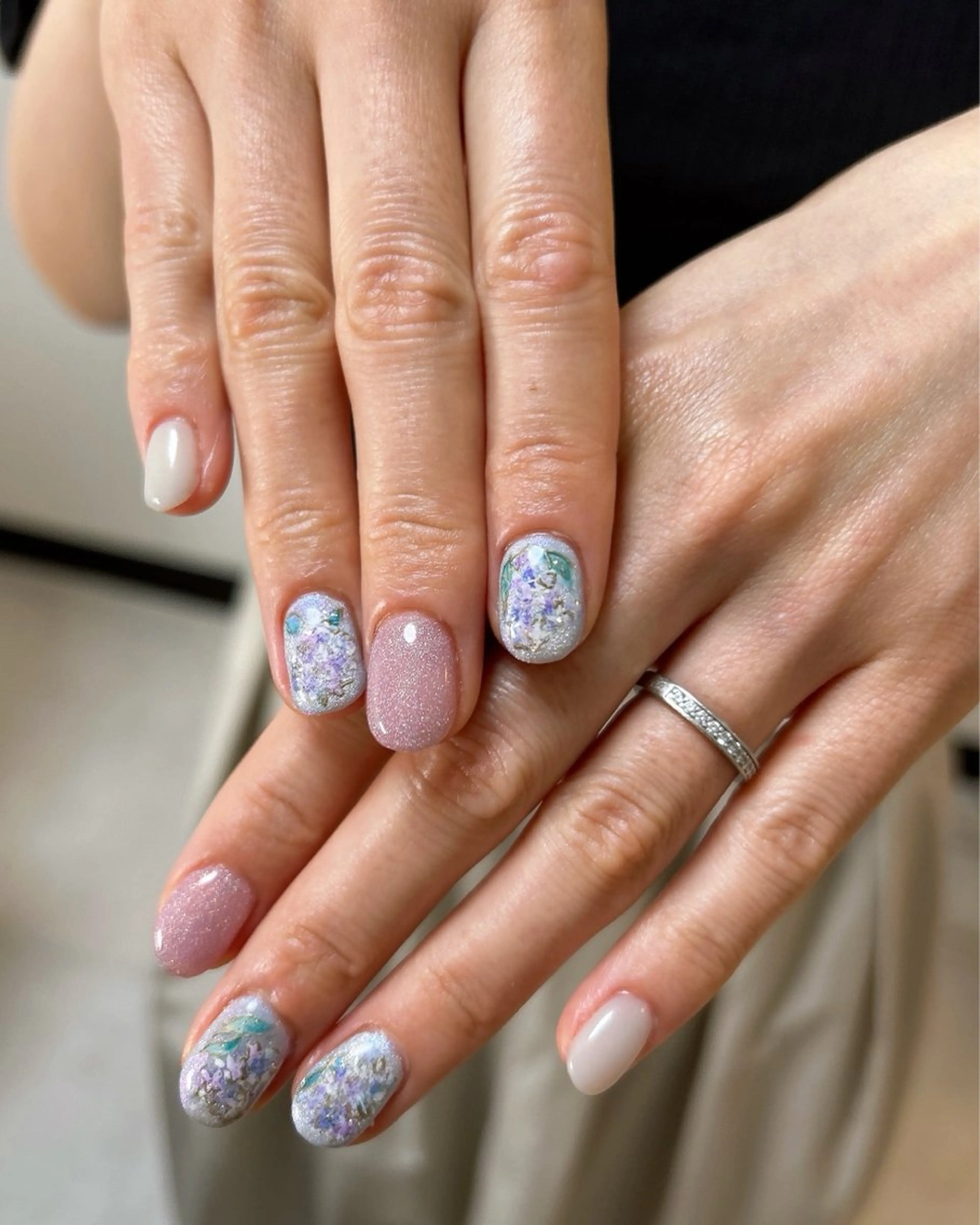 ネイル マグネットネイル ハンドネイル ten nail salon　かえでのネイルデザイン