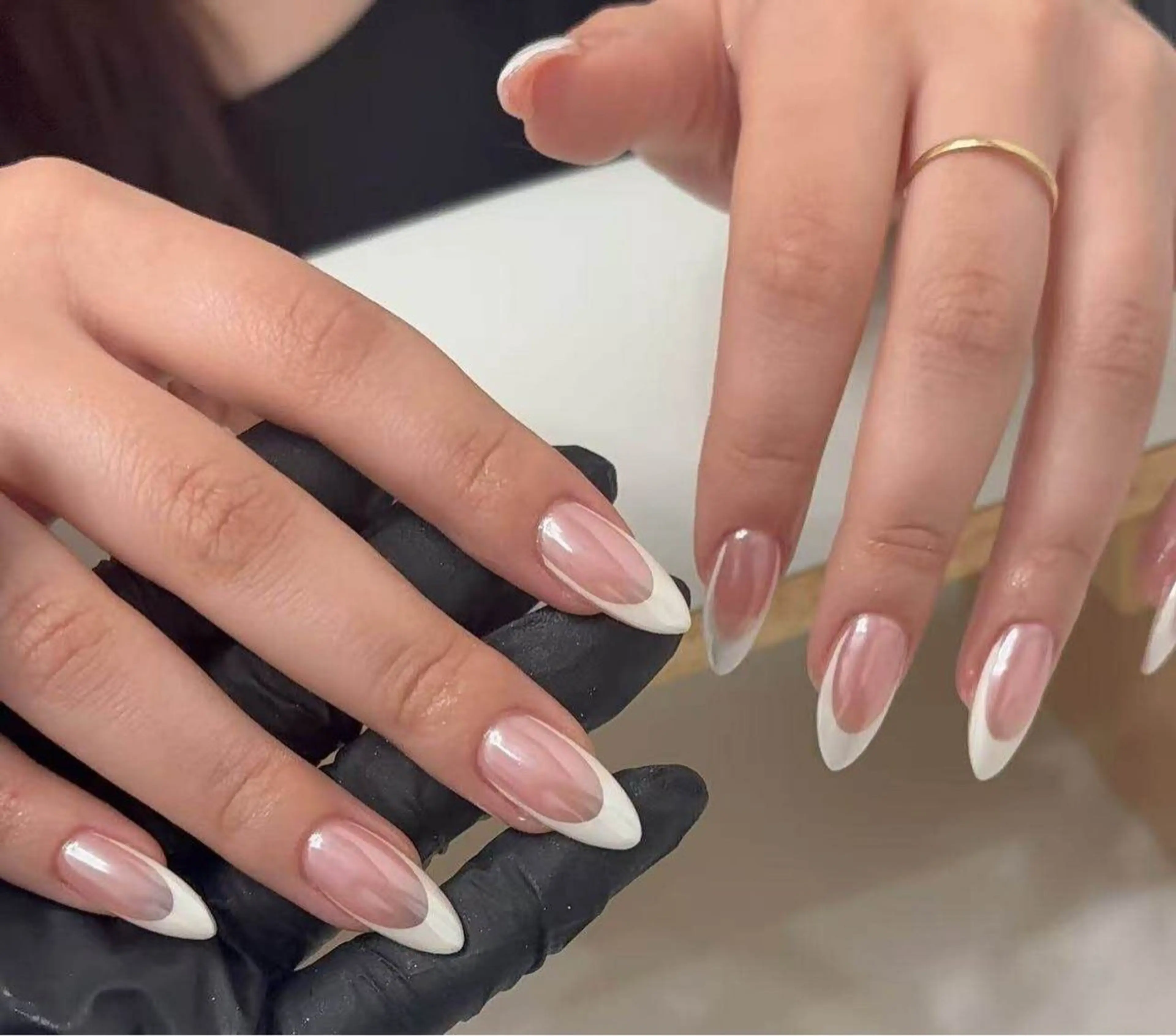 ネイル オーロラネイル フラワーネイル フットネイル フレンチネイル ジェルネイル ハンドネイル BabyYouMi ねねのネイルデザイン