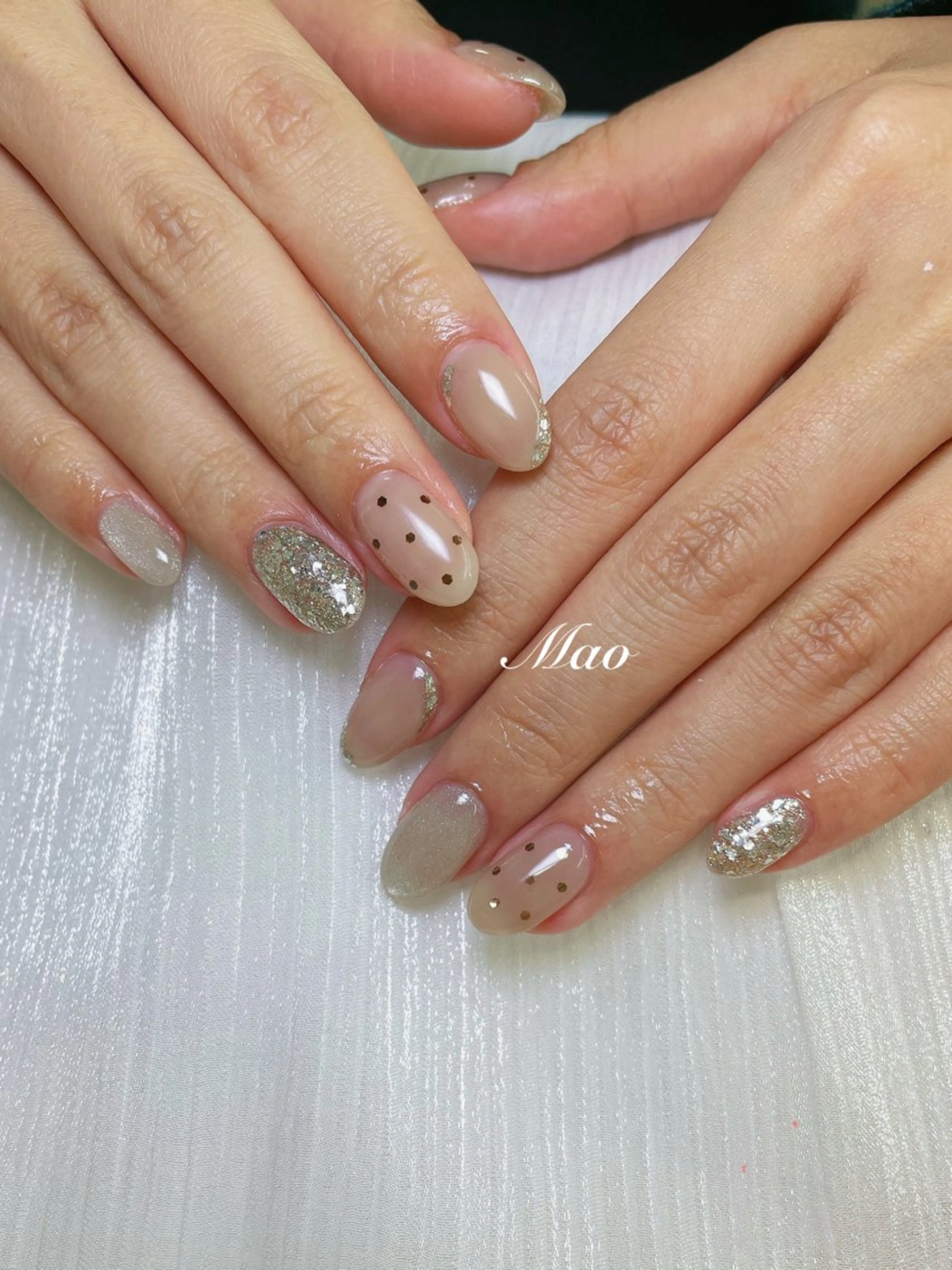 ネイル シンプルネイル ハンドネイル ハンドケア 閨匠ビューティサロン 銀座店🐰Maoのネイルデザイン