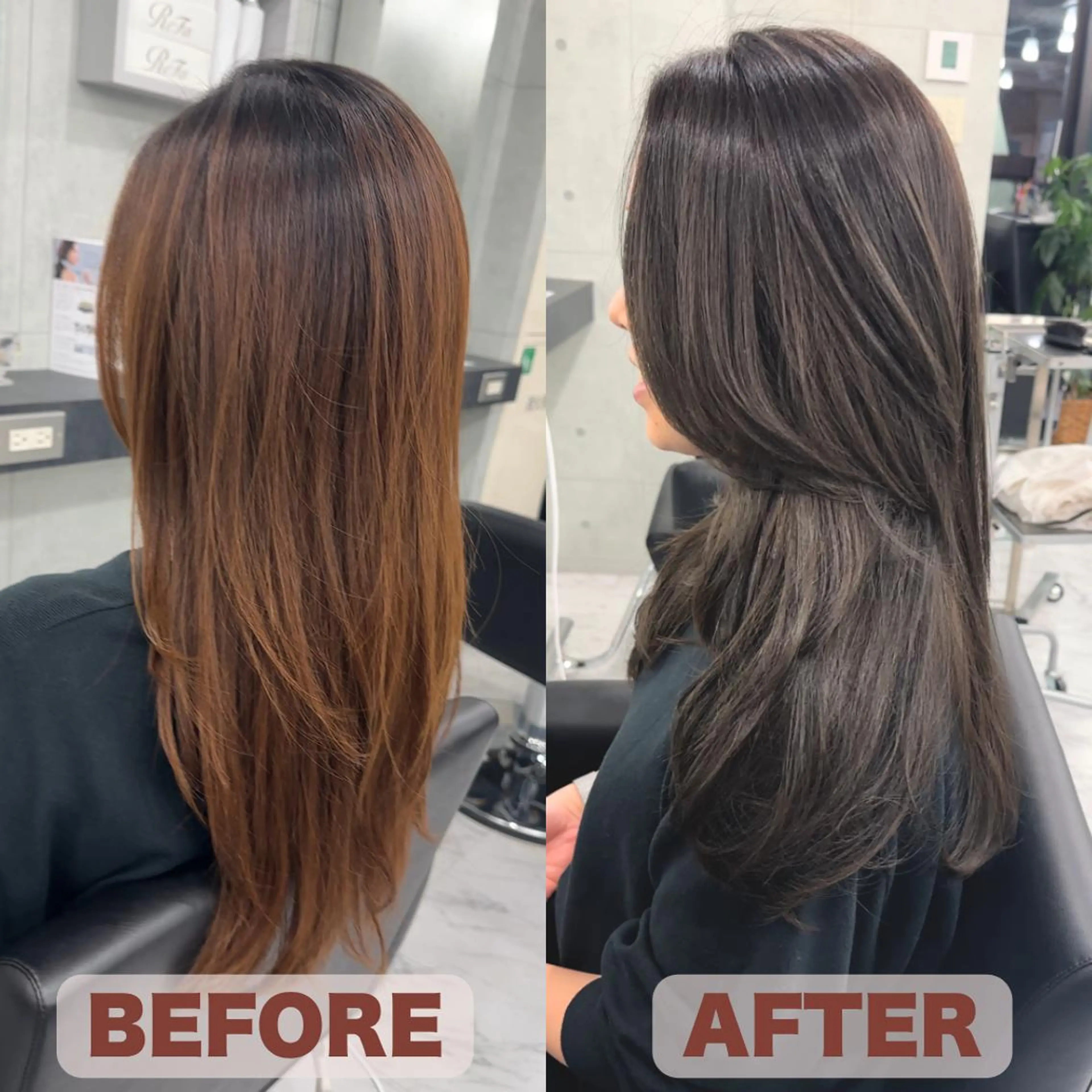 セミロング カラー 透明感カラー シルバー 柳田 怜那/銀座 Endearingのヘアスタイル