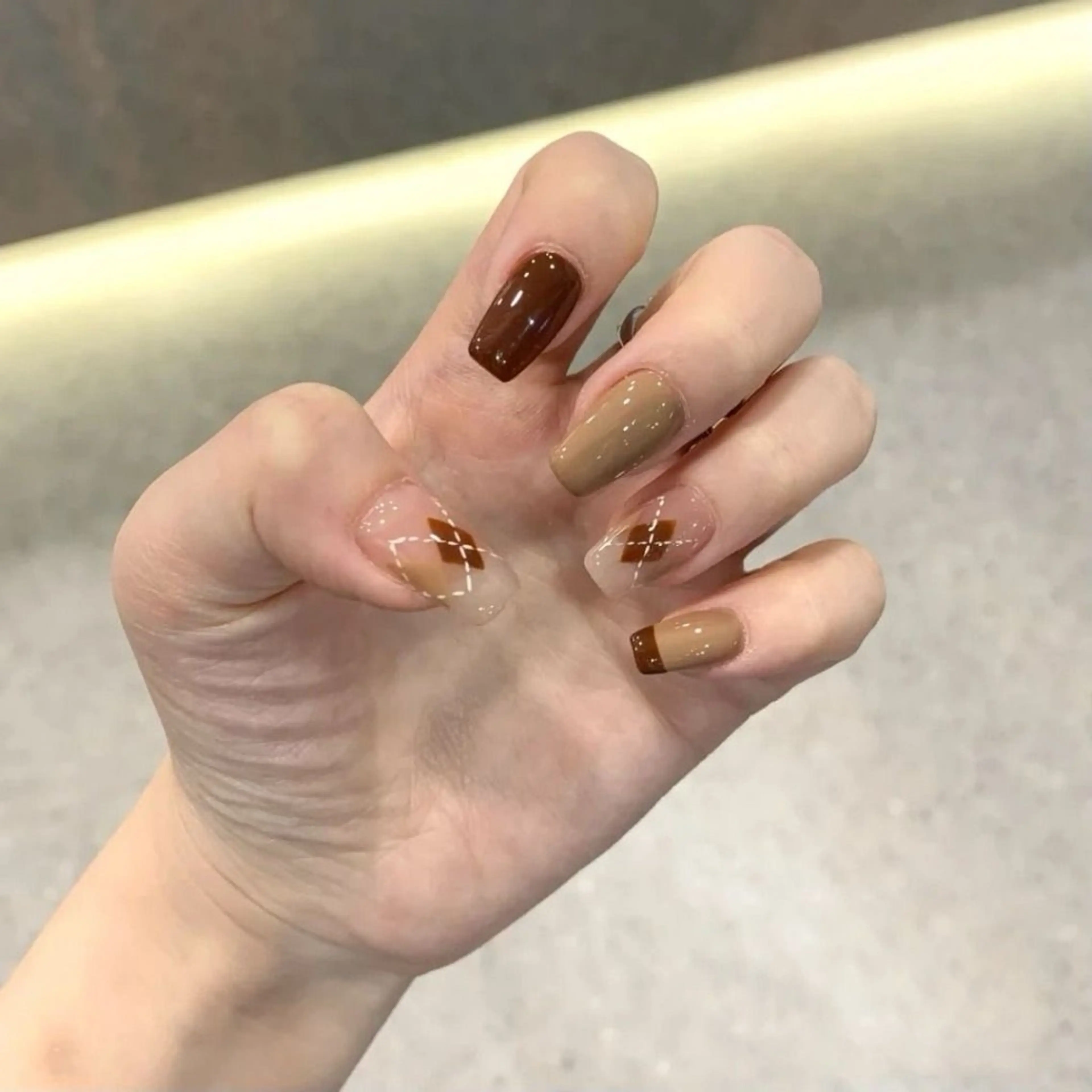 ネイル 韓国ネイル 持ち込み ネイルチップ ハンドネイル EMI ANA.CHUOのネイルデザイン